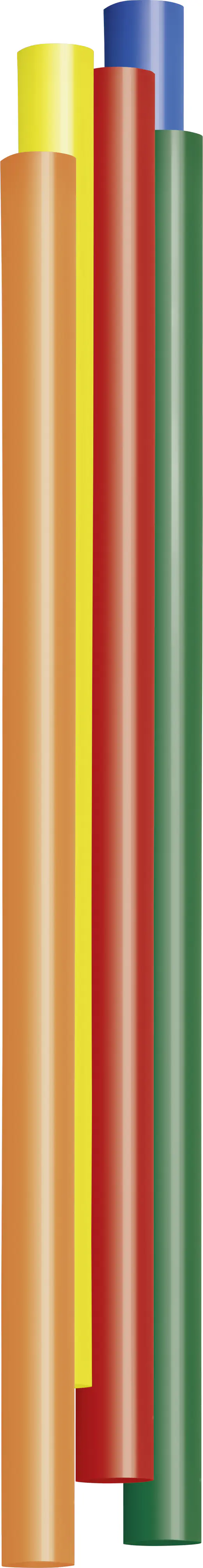 Steinel Klebesticks Ø 11 mm, bunt (Color), 10 Stück