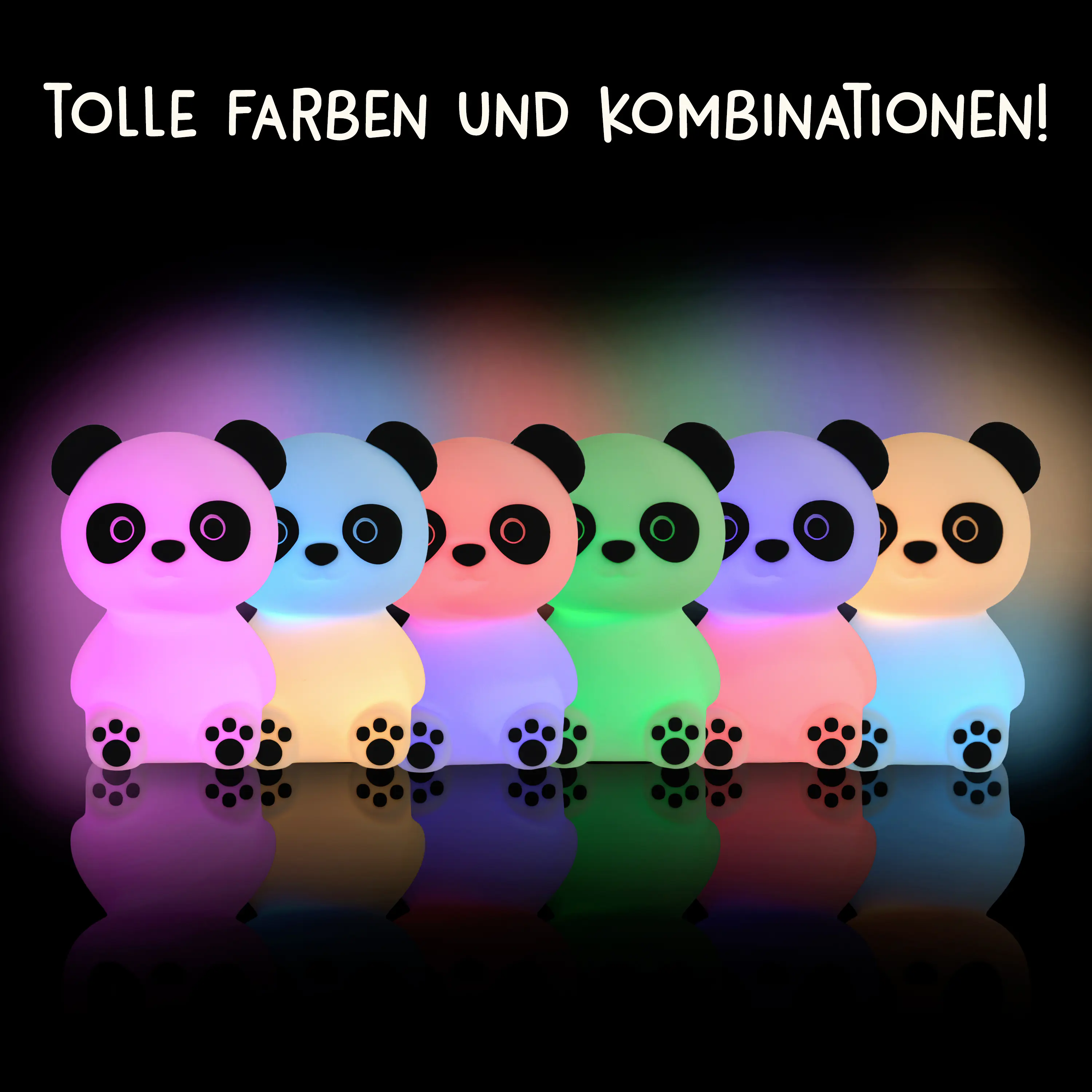 Megalight LED Deko Licht Paddy Panda 3W, RGBW, weiß