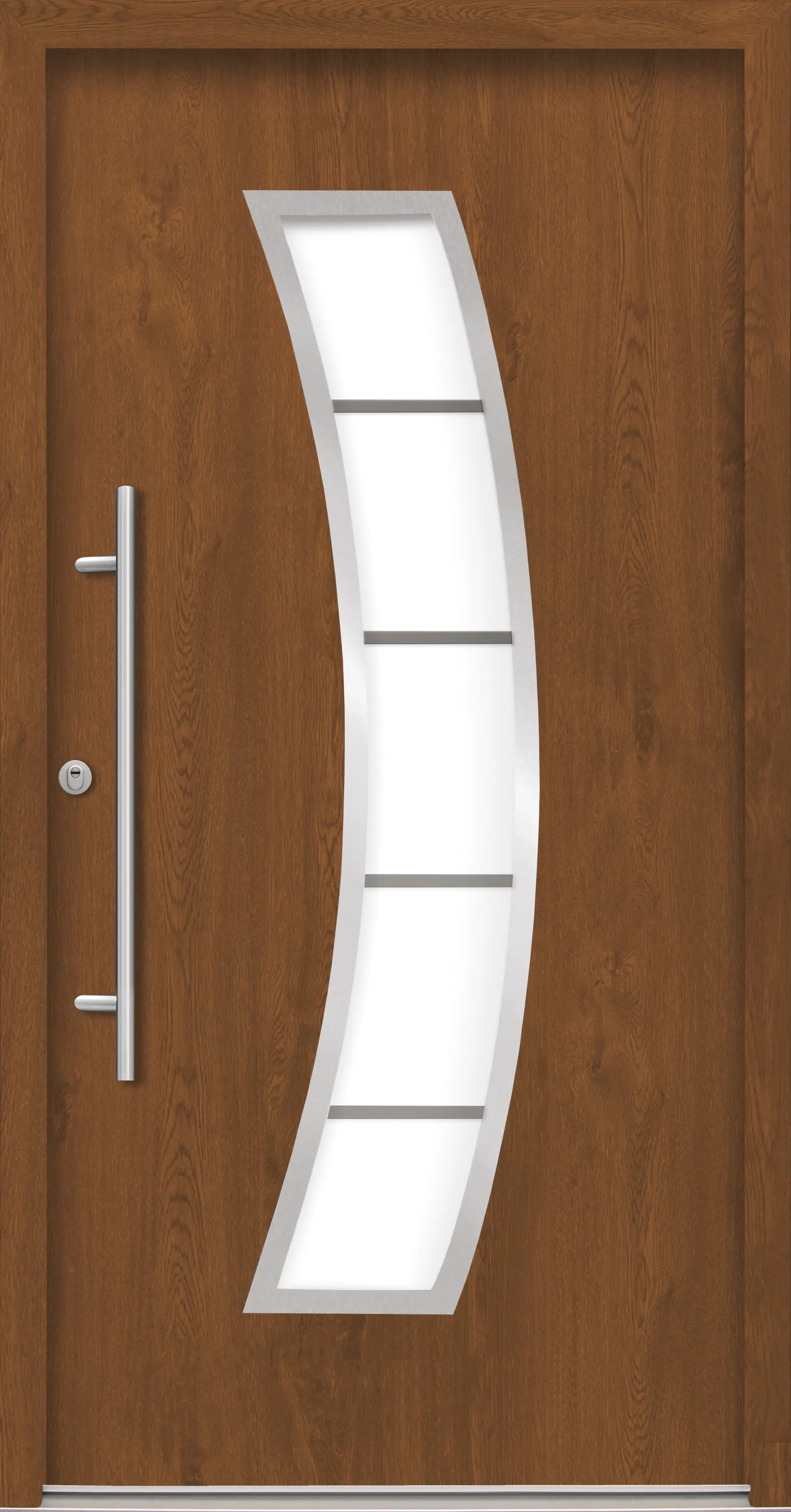 Splendoor Haustür Passivedoor Premium P14 RC2 Golden Oak DIN Links 110 x 210 cm