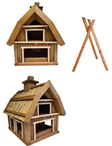 Vogelfutterhaus Villa Pia mit Ständer LxBxH: 36 x 46 x 42/85 cm