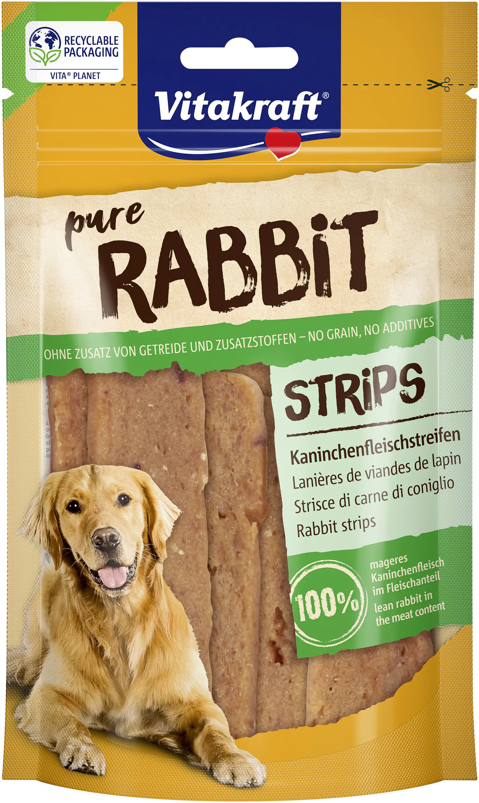 Vitakraft Rabbit Kaninchenfleischstreifen 80 g