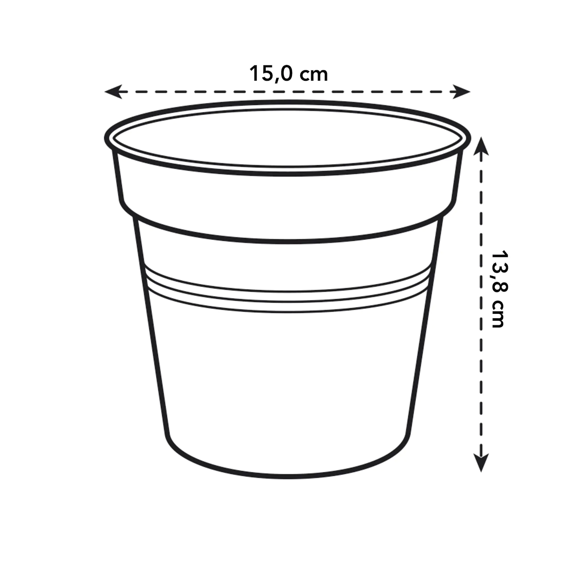 Elho Anzuchtstopf Green Basics Ø 15 cm grün