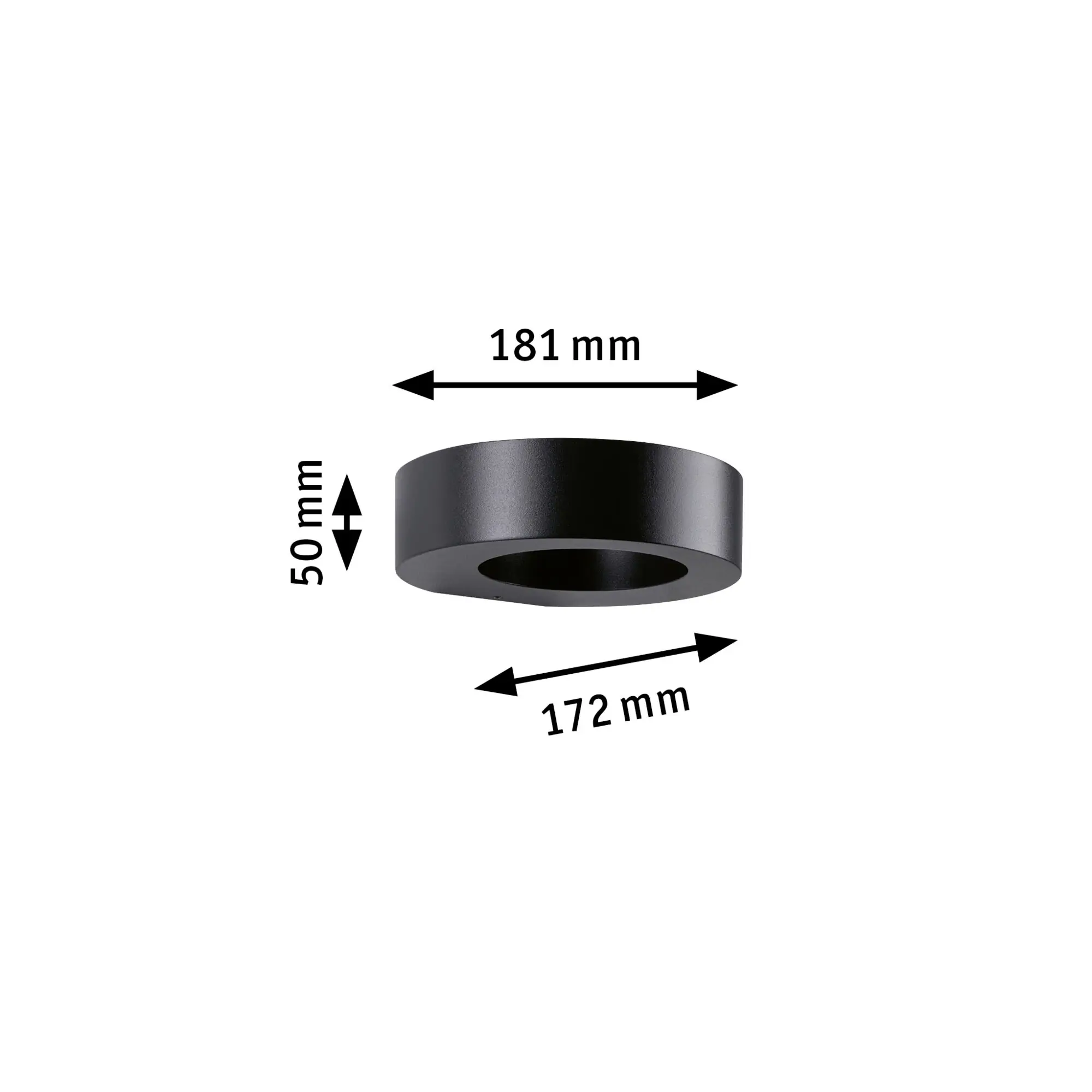 Paulmann LED Außen-Wandleuchte Renga anthrazit 18,1 x 5 cm warmweiß
