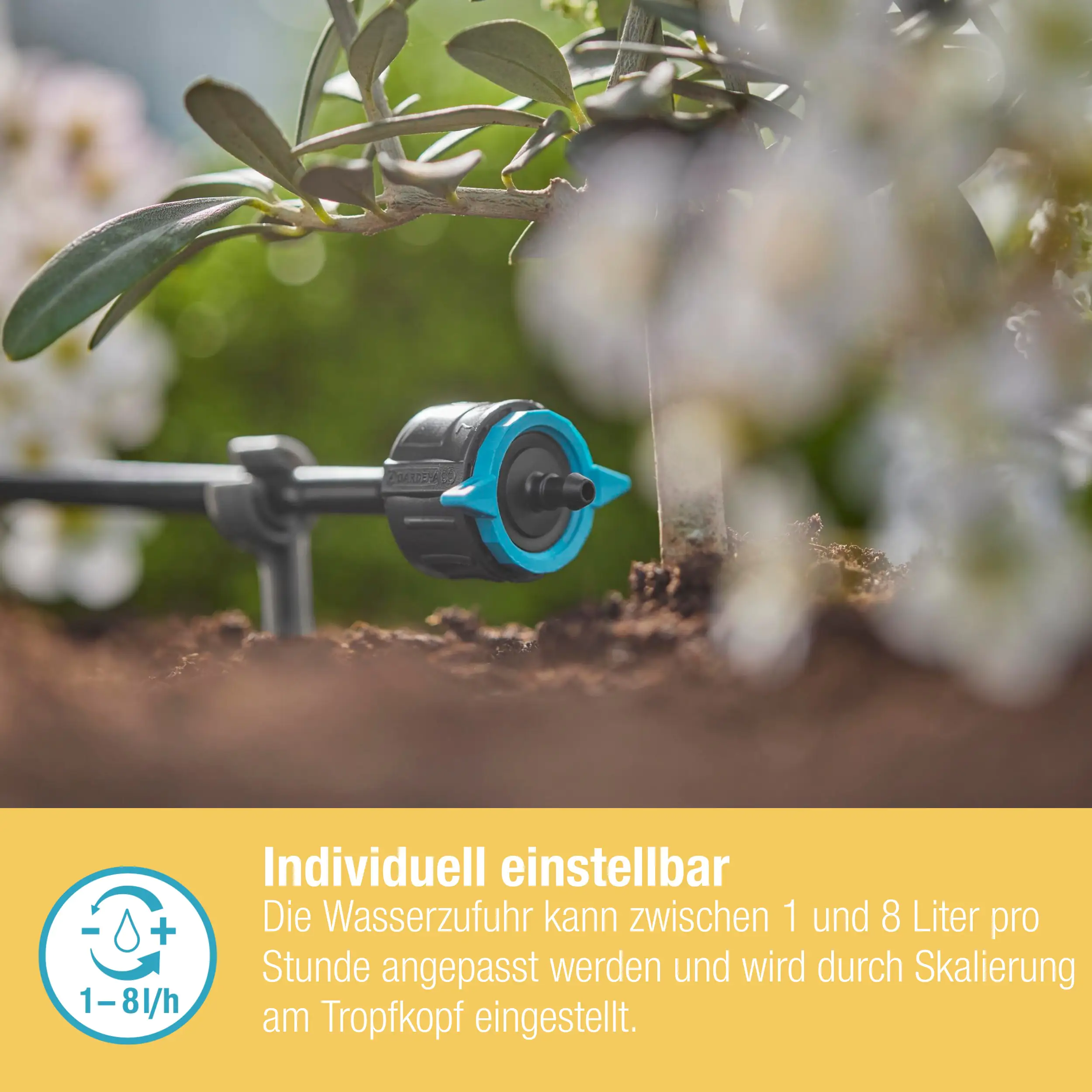 Gardena Endtropfer, 1-8 l/h regulierbar