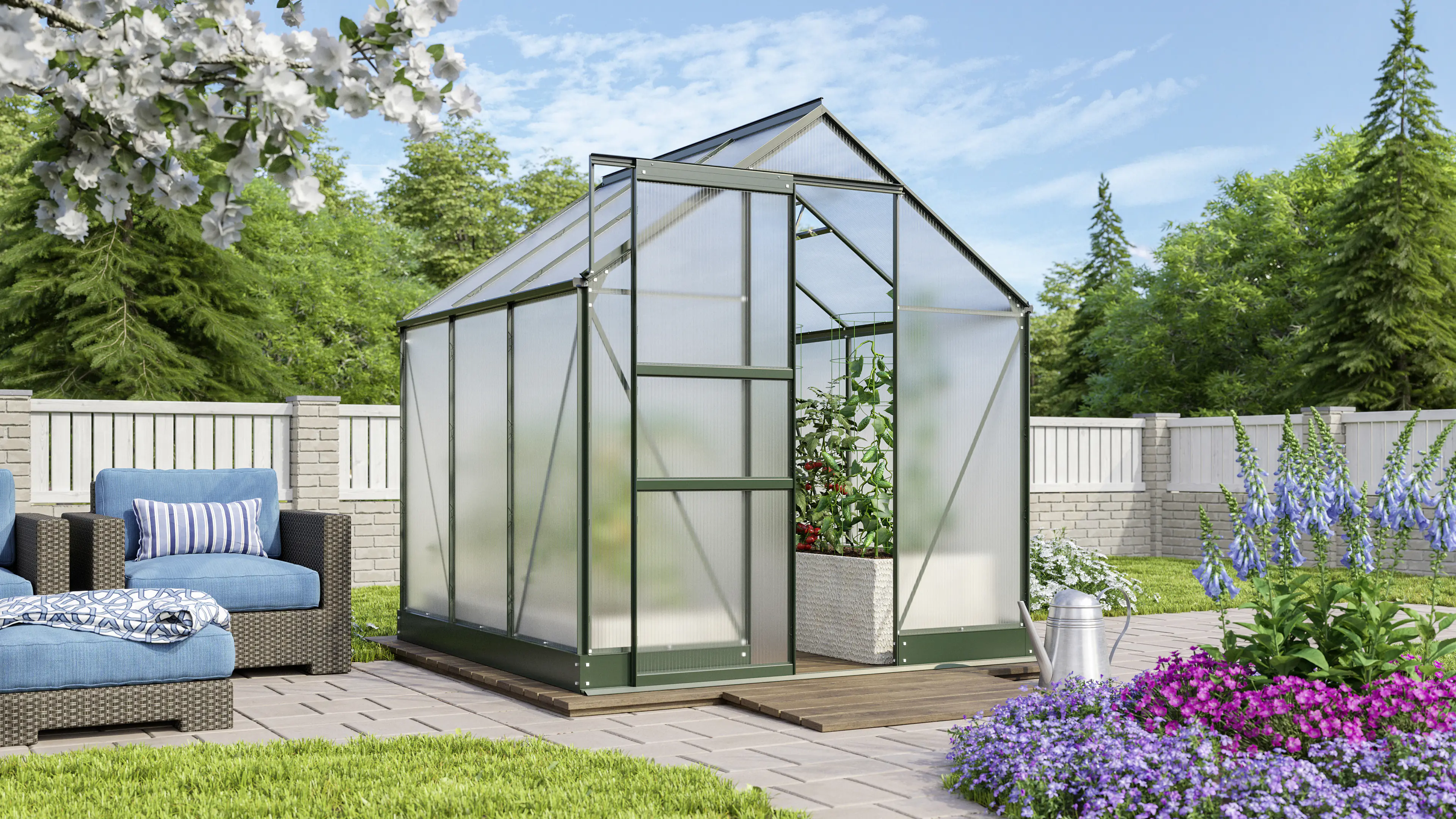Vitavia Gewächshaus Apollo 3800 195 x 199 cm 6 mm HPK