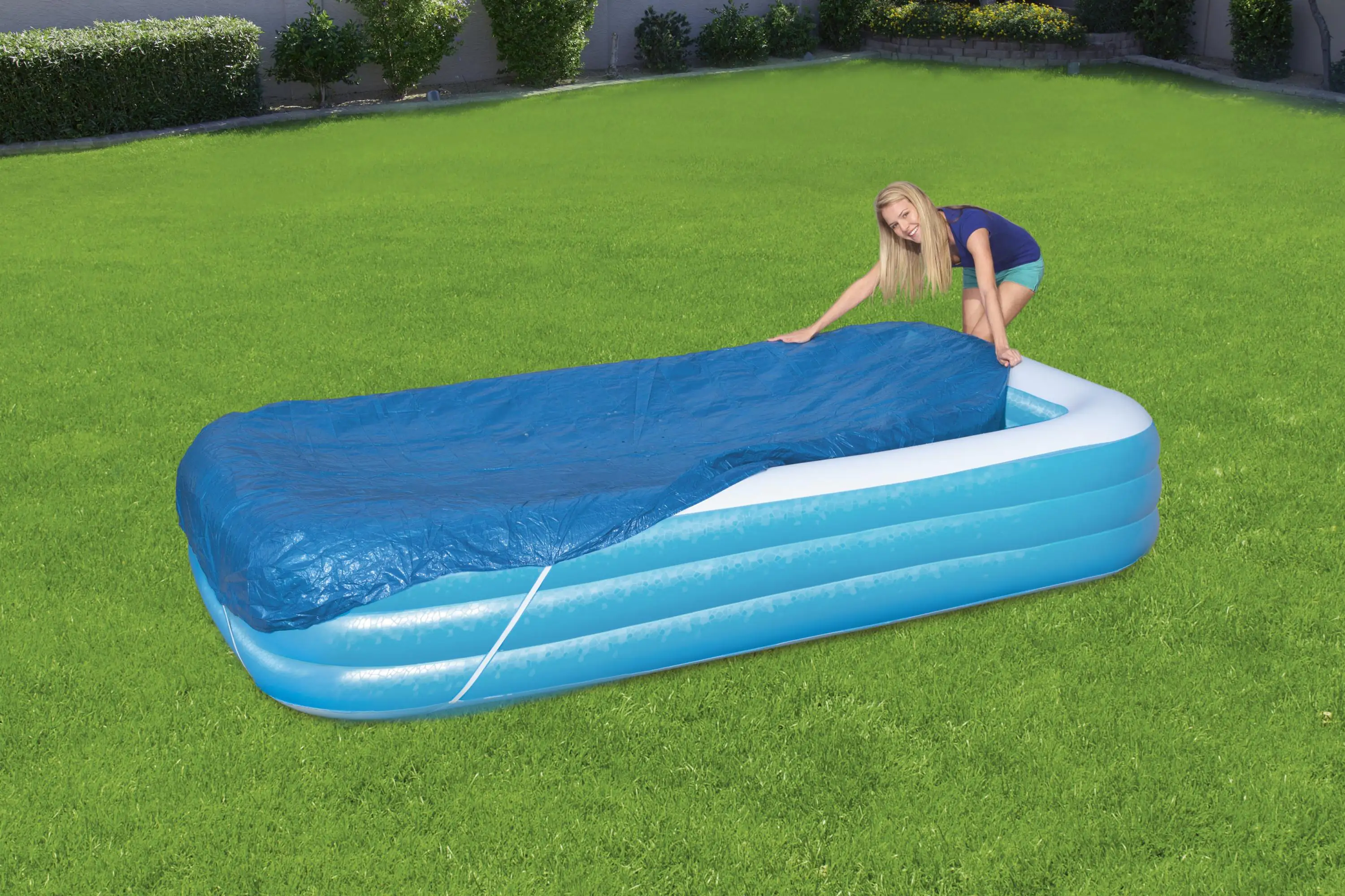 Bestway Poolabdeckung eckig 3 x 1,83 m