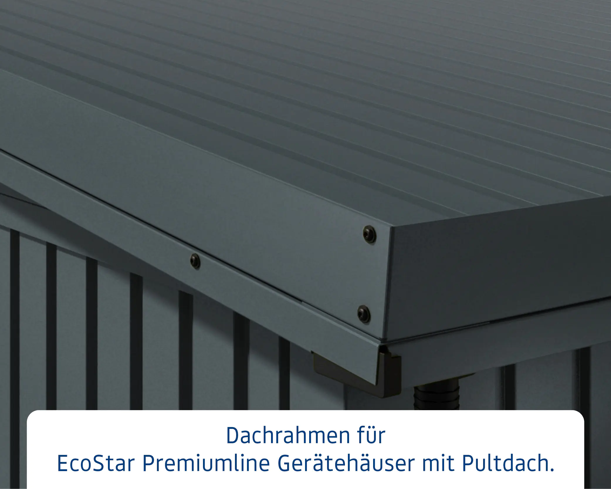 EcoStar Dachrahmen für Gründach Pultdach Typ 2 anthrazit