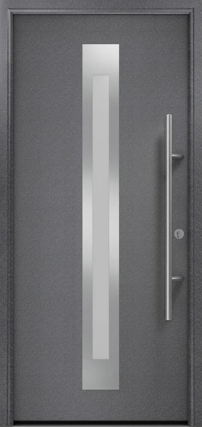 EcoStar Haustür ISOPRO Secur IPS 770S RC2 anthrazit metallic 110 x 210 cm