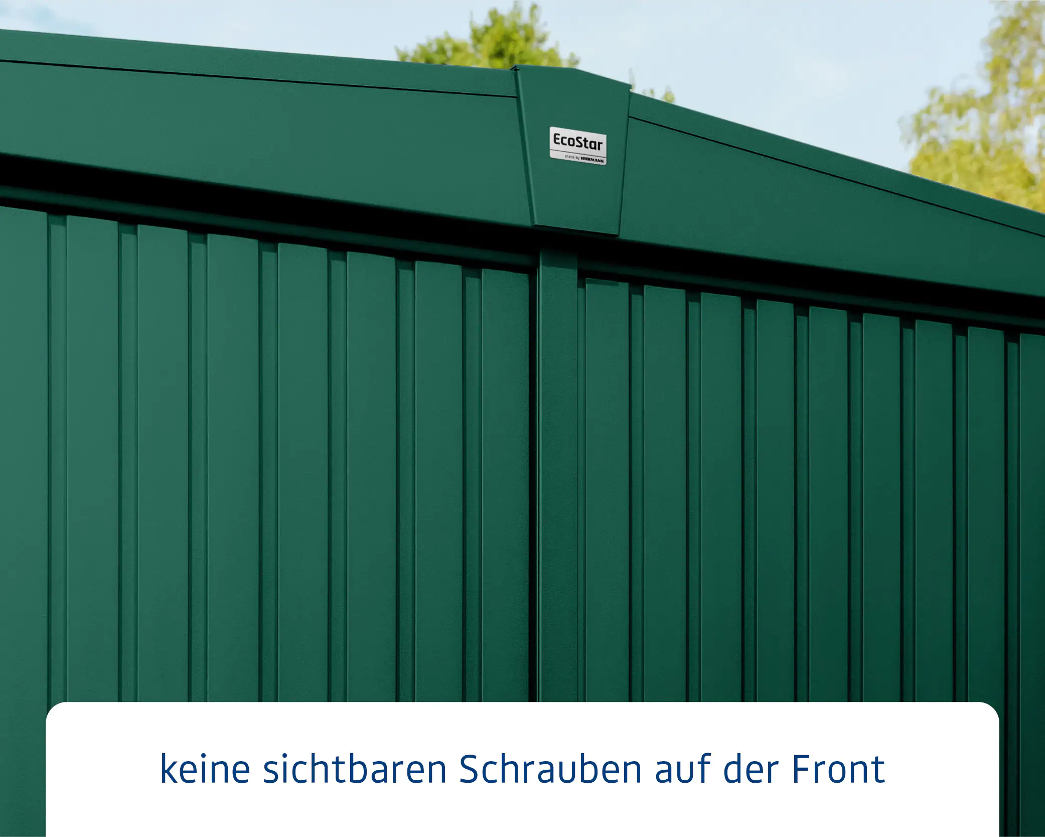 EcoStar Gerätehaus Trend-S Typ 3 323,6 x 247,7 x 219,4 cm moosgrün
