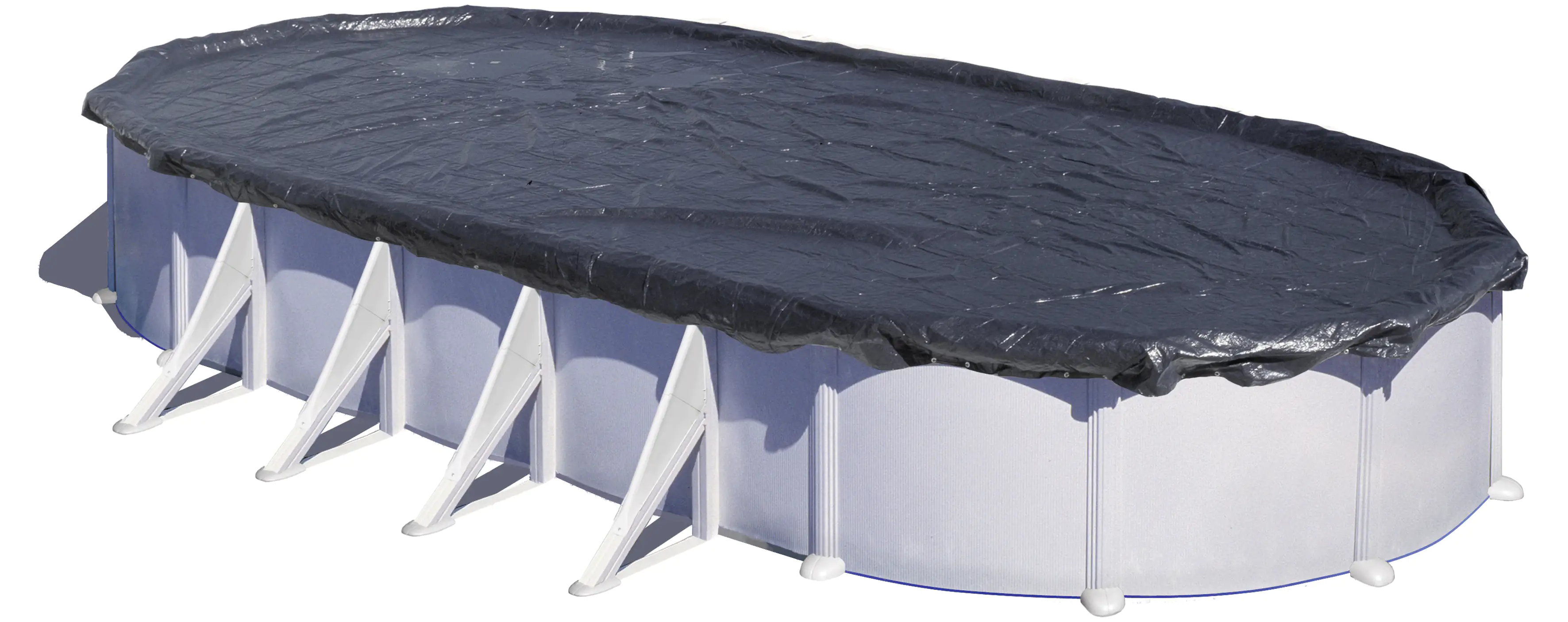 Gre Pool-Winterabdeckung oval 6,8 x 4,6 m