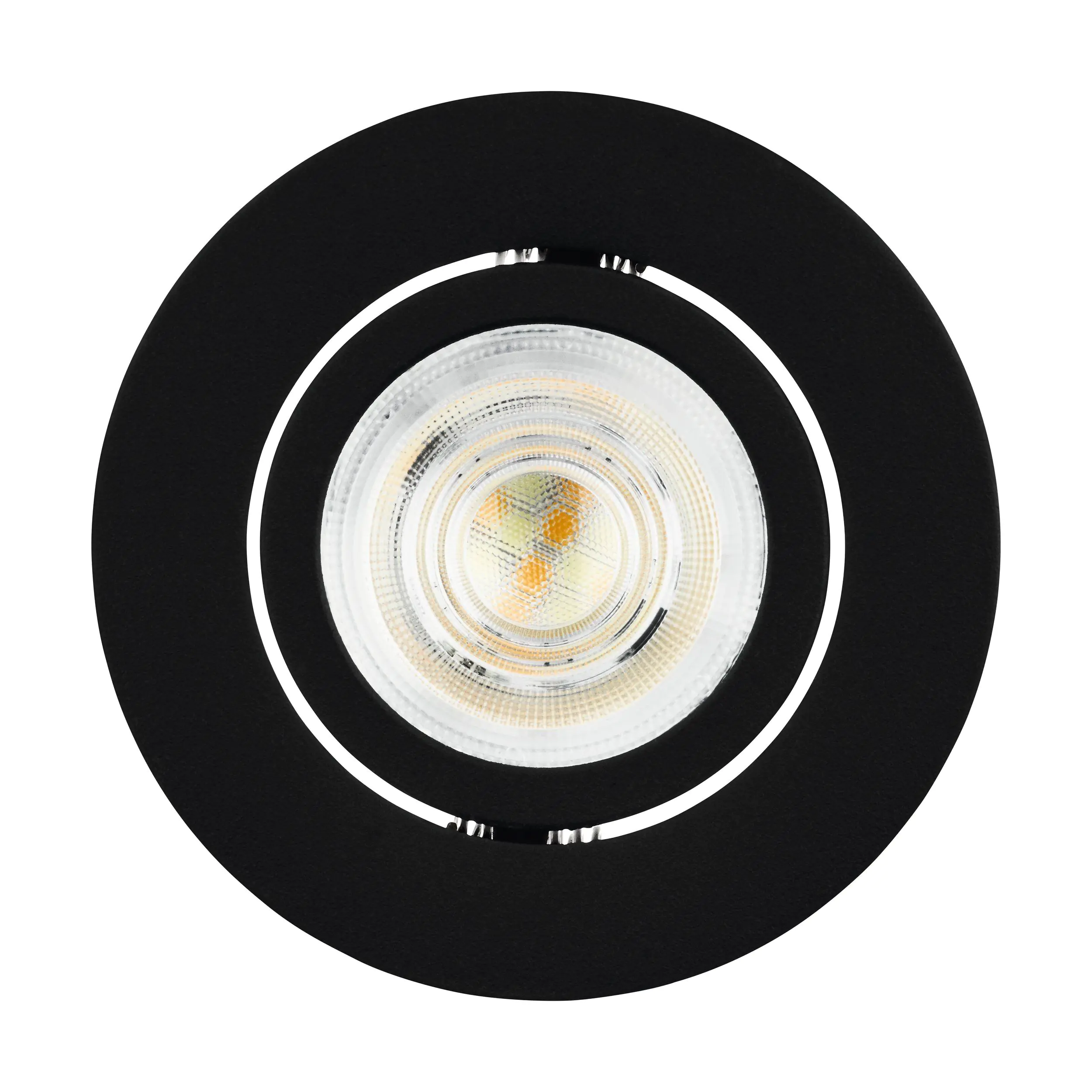 Eglo Connect Einbauleuchte Saliceto-Z schwarz Ø 8,8 cm dimmbar, ww-kw, RGB