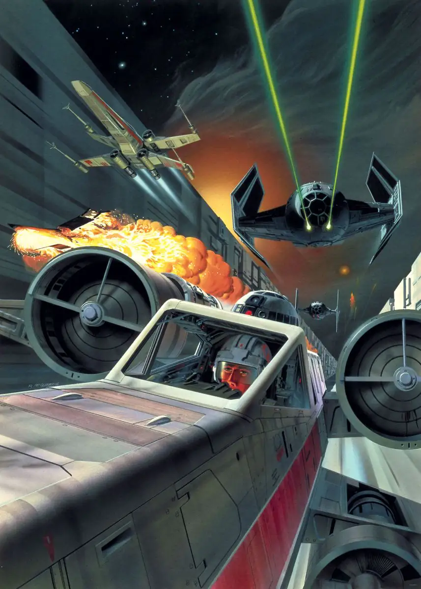 Komar Vlies Fototapete Star Wars Classic Kampf gegen den Todesstern 200 x 280 cm 