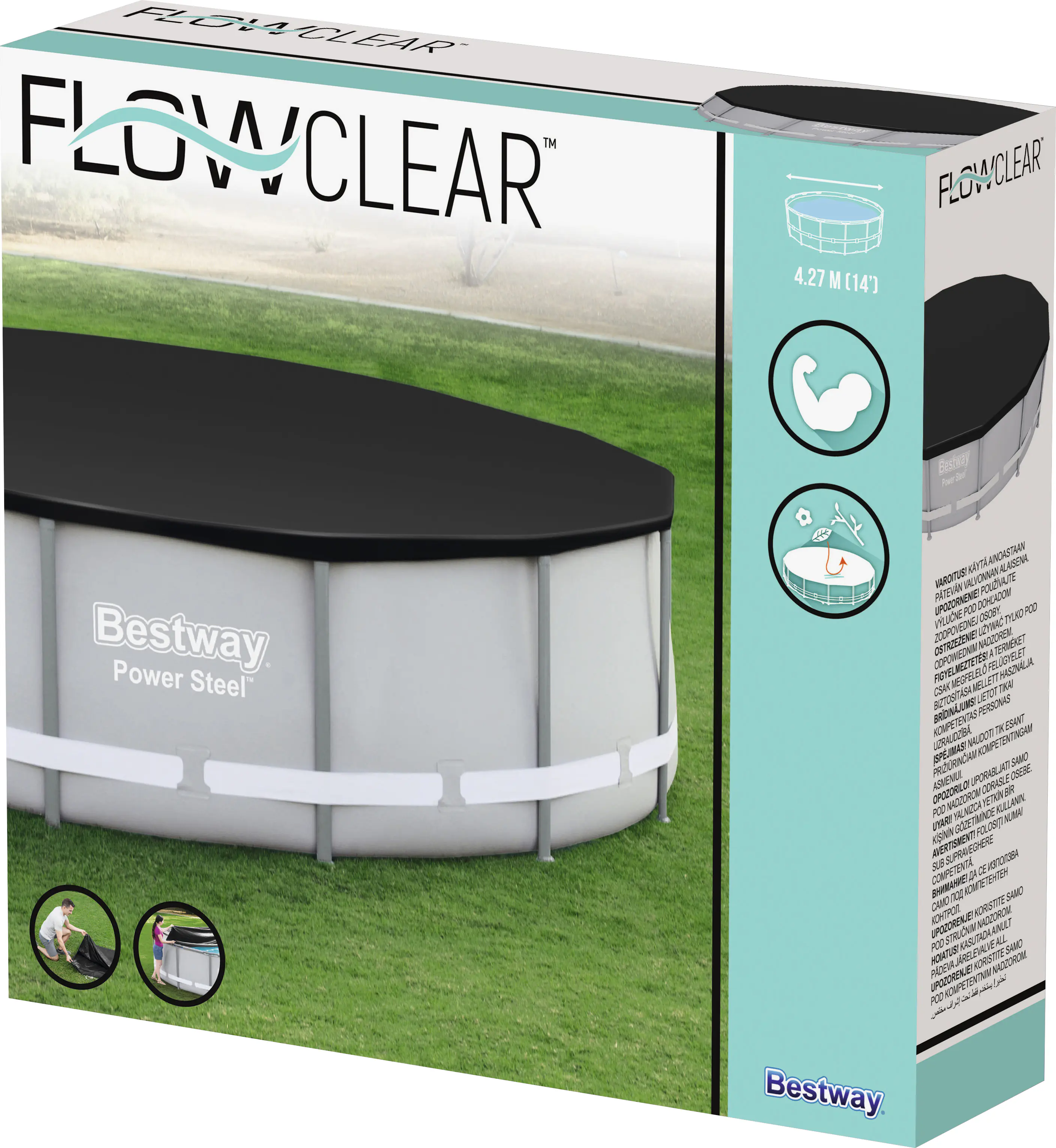 Bestway Poolabdeckung rund Ø 4,27 m