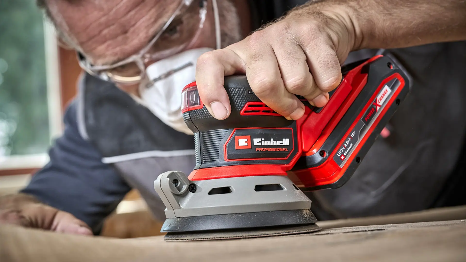 Einhell Professional Akku-Exzenterschleifer TP-RS 18/32 Li BL Solo