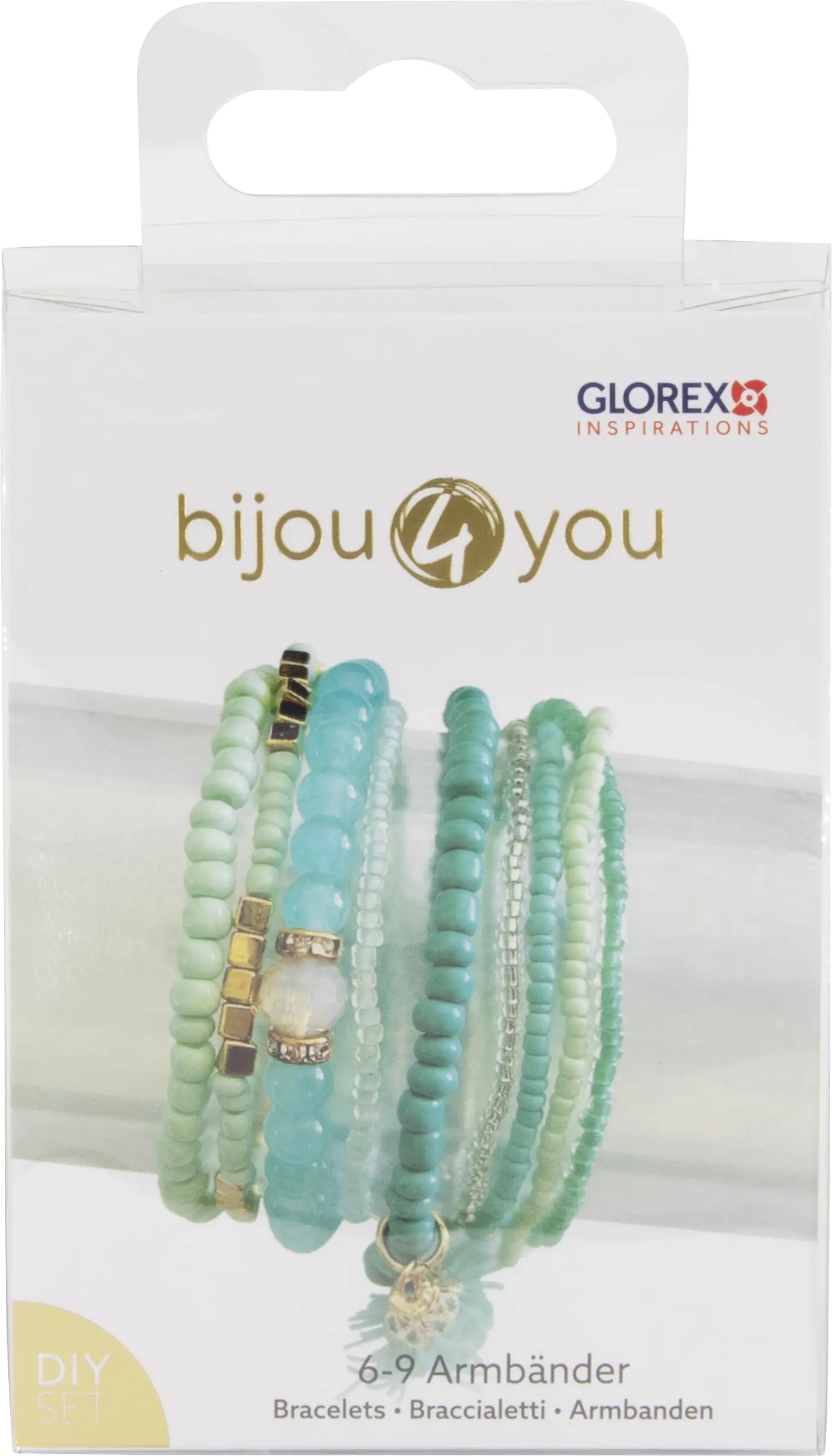 Glorex Armband-Set für 6-9 Armbänder DIY grün