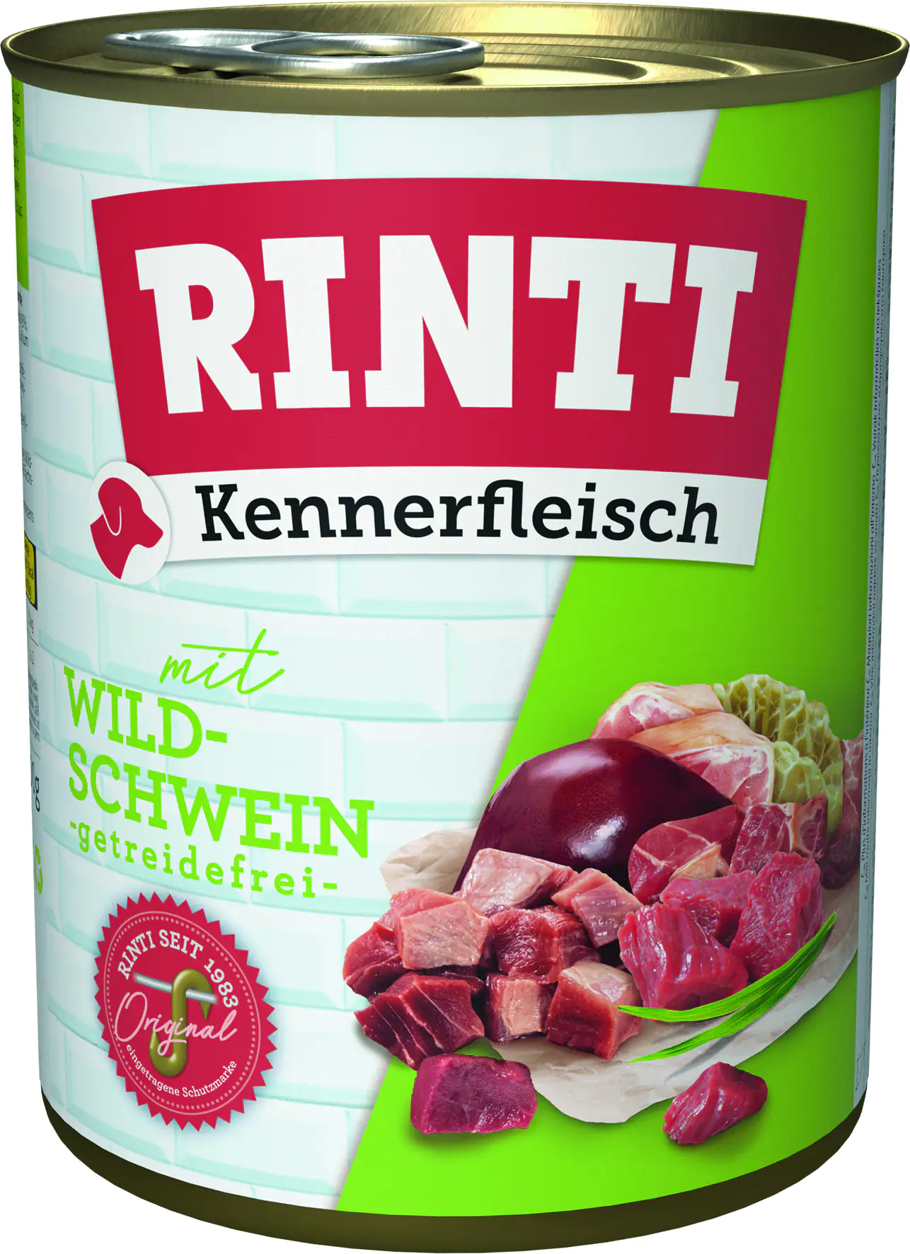Rinti Kennerfleisch Hundenassfutter Adult getreidefrei 800 g Wildschwein bei Kartonabnahme