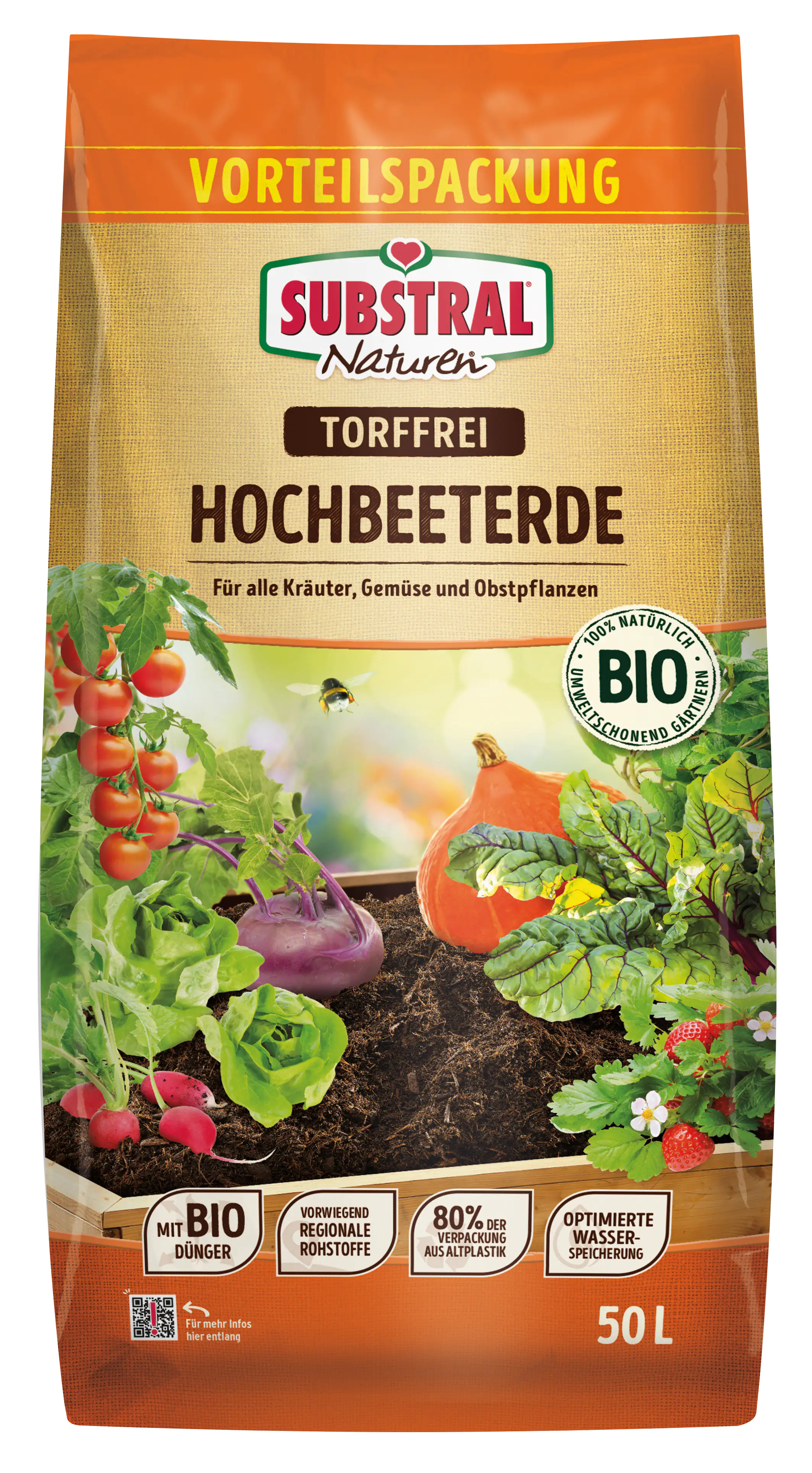 Substral Naturen Hochbeeterde 50 L torffrei