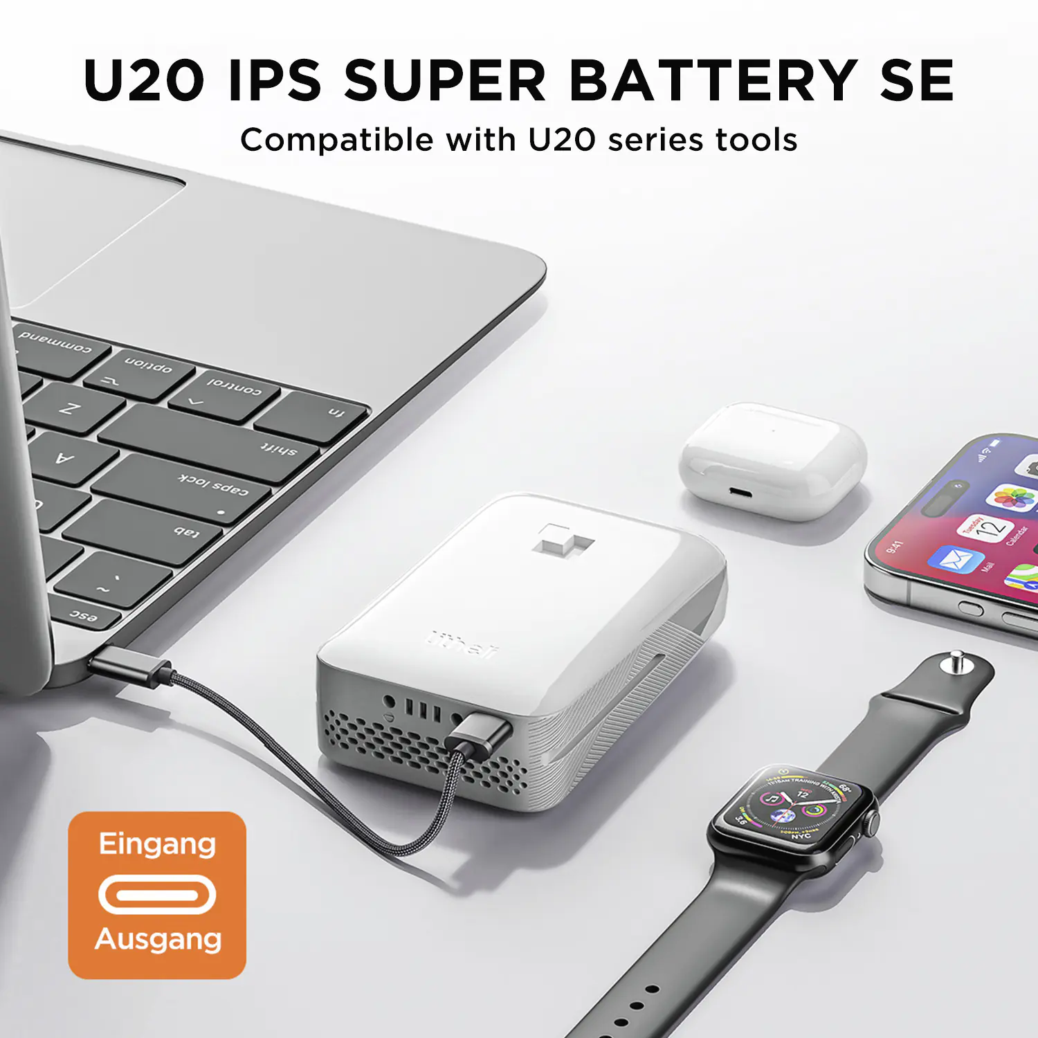 Litheli Akku Rasenmäher Handy+ 20V, 33 cm Schnittbreite inkl. 1 SE-Akku 4 Ah
