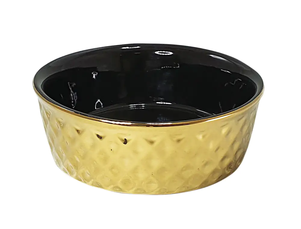 Nobby Keramik Schale Gold 0,5 l 15 x 6 cm