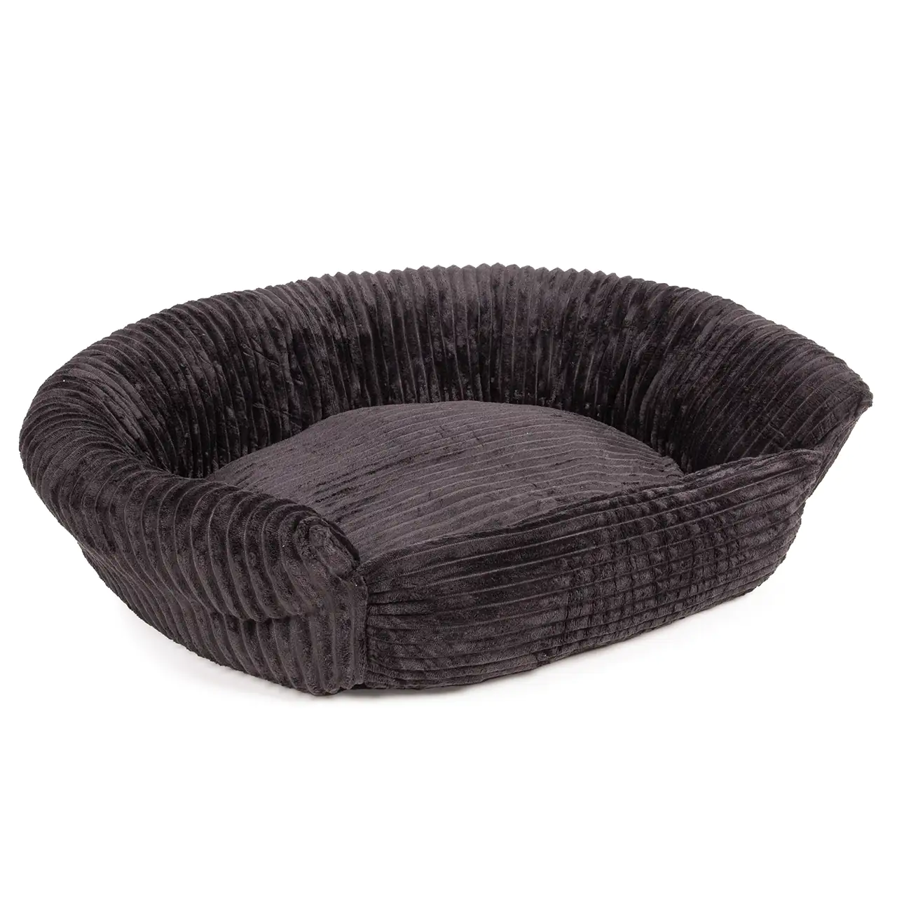 Hundebett Cordo Größe S schwarz ca. 60 x 50 x 24 cm