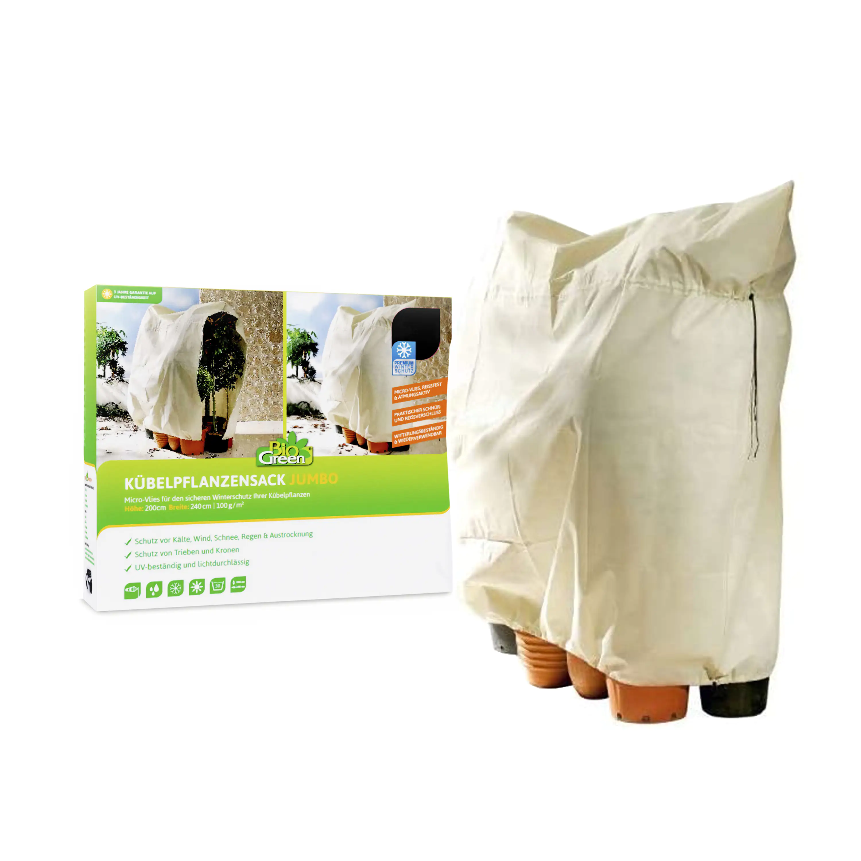 Bio Green Kübelpflanzensack Jumbo 240 x 200 cm