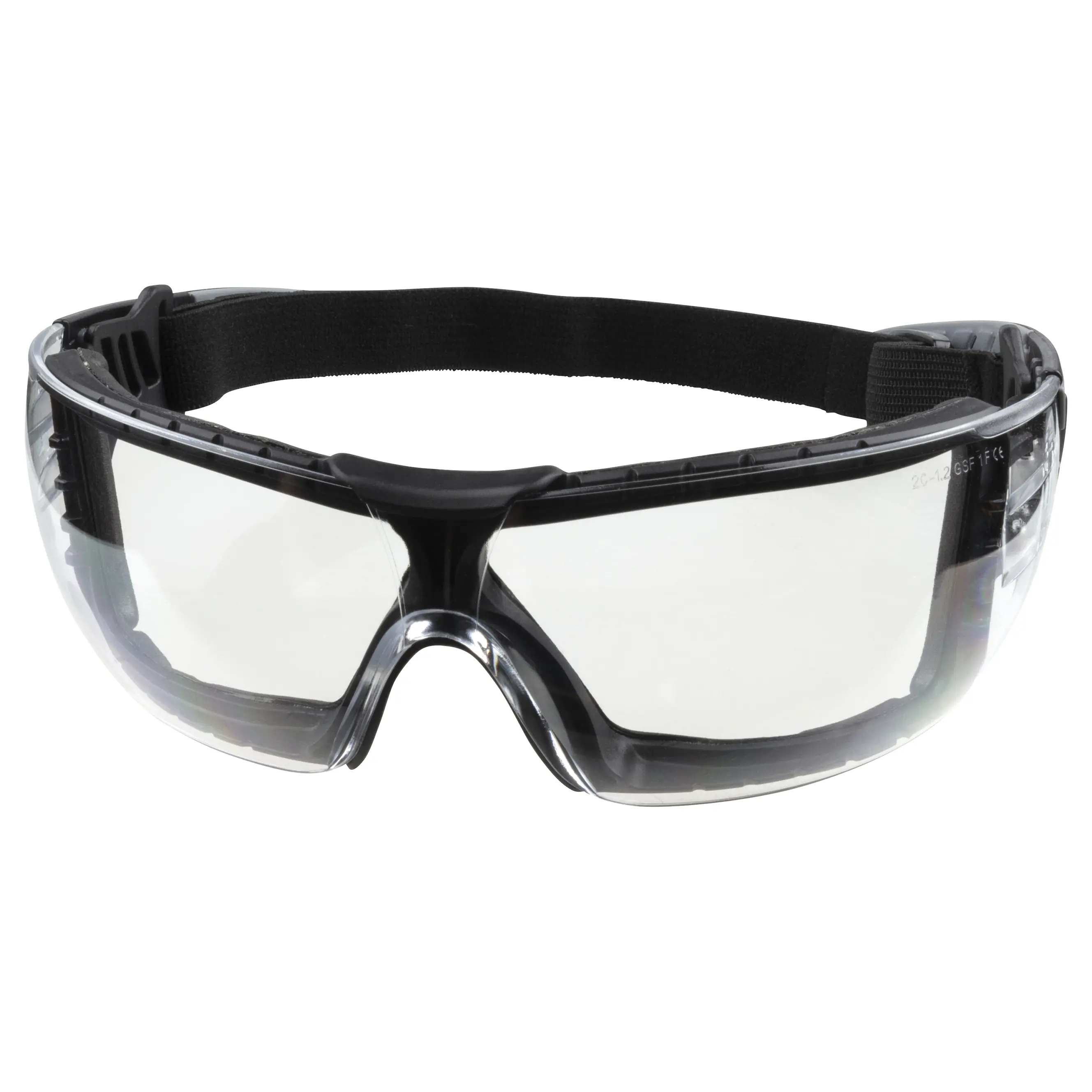 Wolfcraft Schutzbrille mit Band schwarz