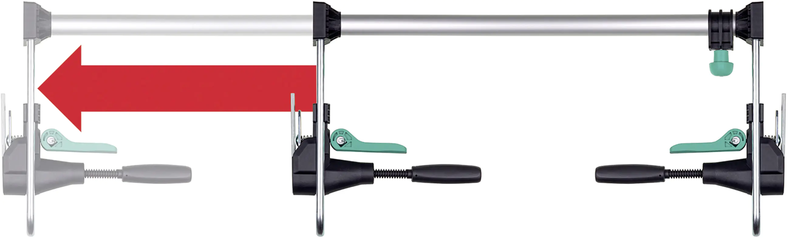 Wolfcraft Türfuttermontage-Set Pro 60 - 100 cm 8-teilig