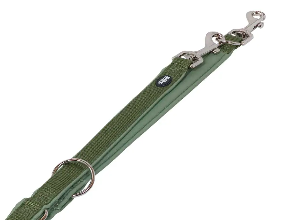 Nobby Hundeleine Führleine Classic Preno 2 m x 1,5 - 2 cm waldgrün