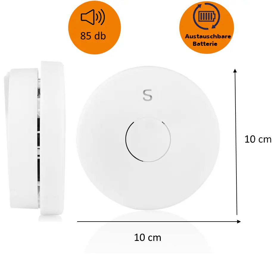 Smartwares Rauchmelder weiß 1 Jahr Batterielaufzeit FSM-11410