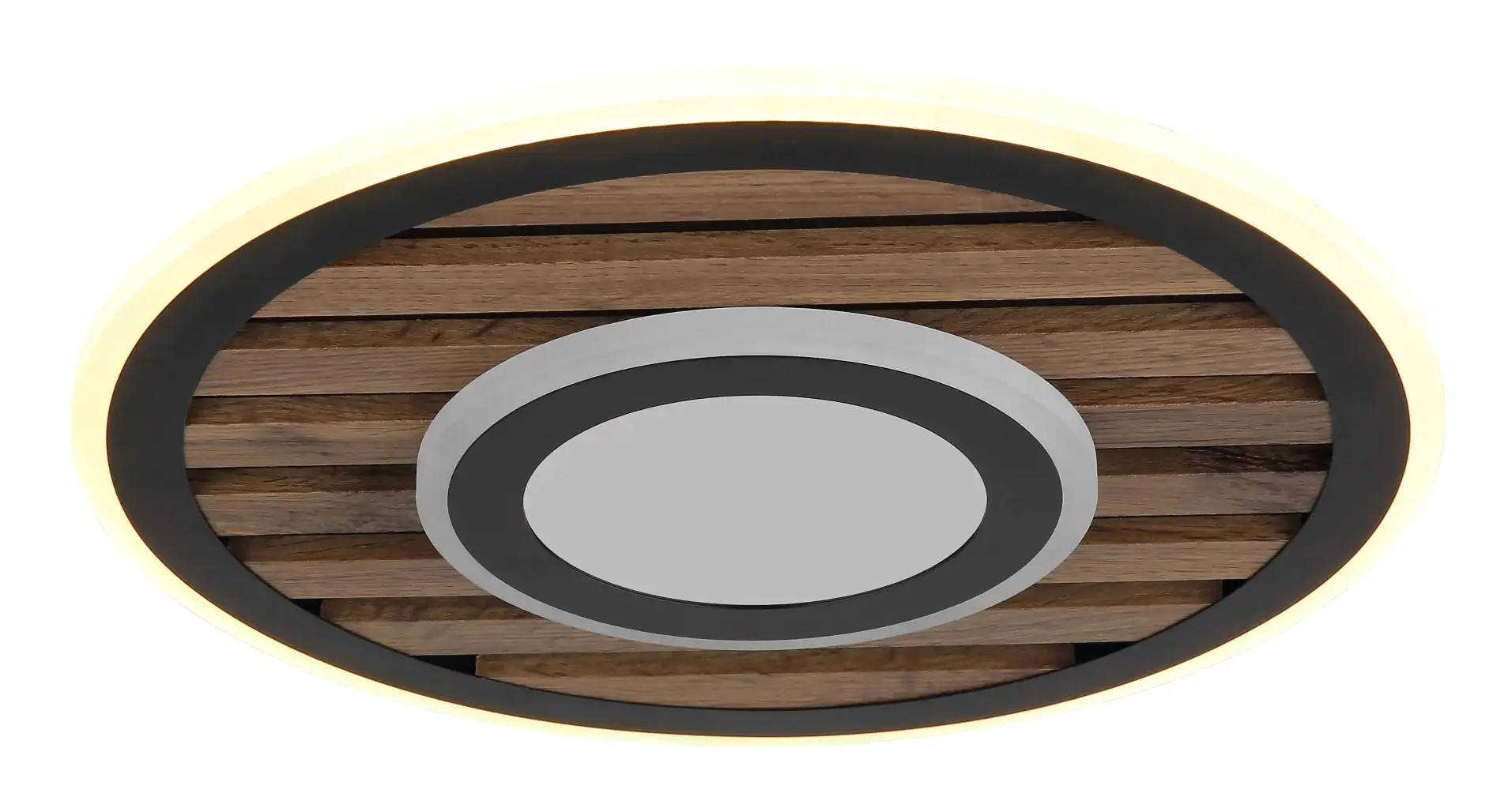 Globo LED Deckenleuchte Woody Ø 40 cm