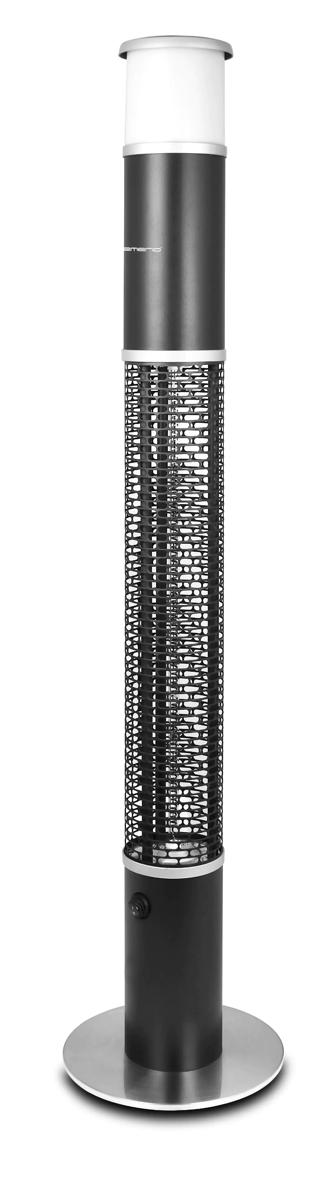 emerio Inrarot Heizlüfter 1500 W, mit LED Leuchte, Lautsprecher Bluetooth