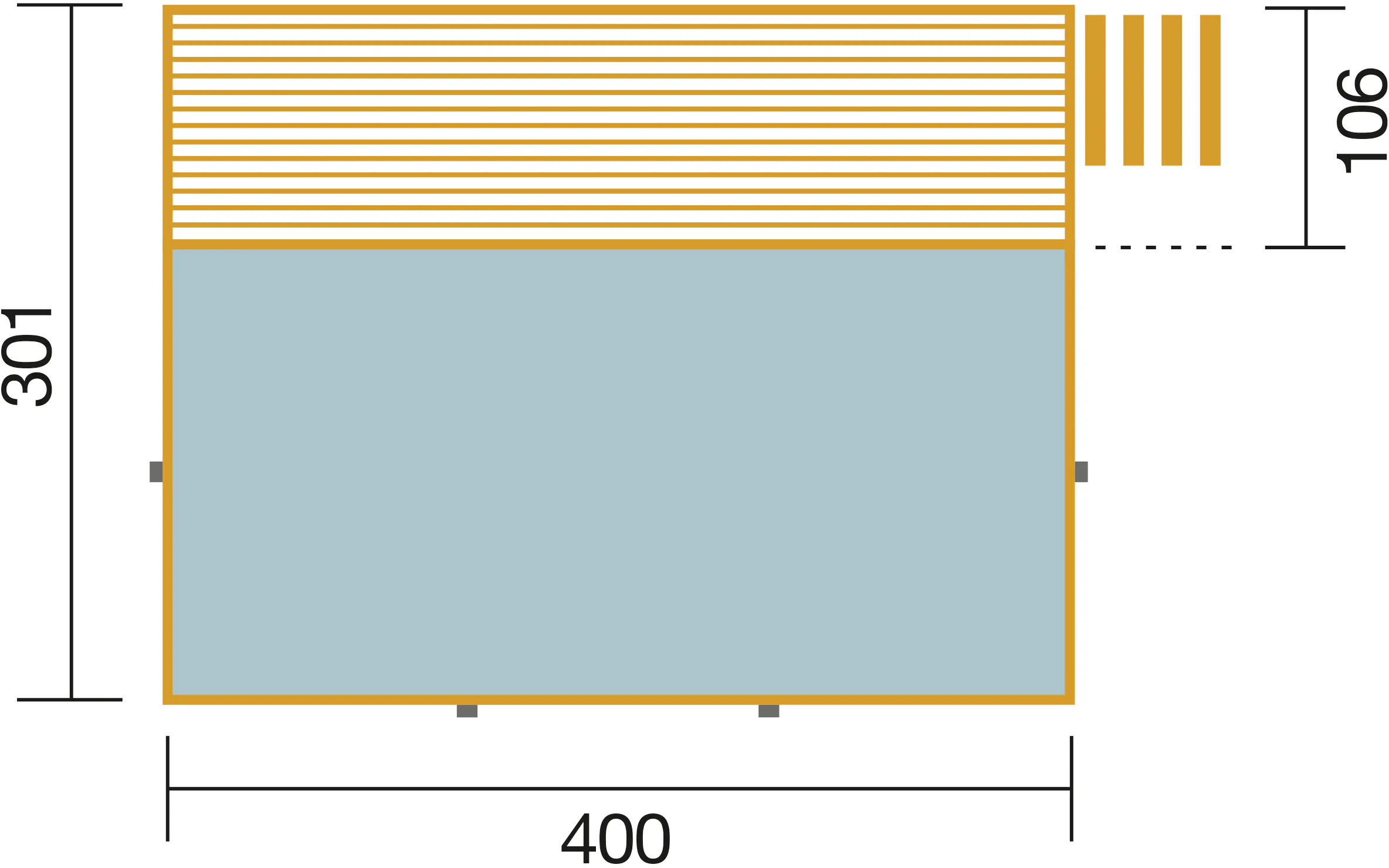 Weka Massivholzpool-Set Sand 595 Gr. 1 400 x 301 x 116 cm inkl. Sandfilteranlage