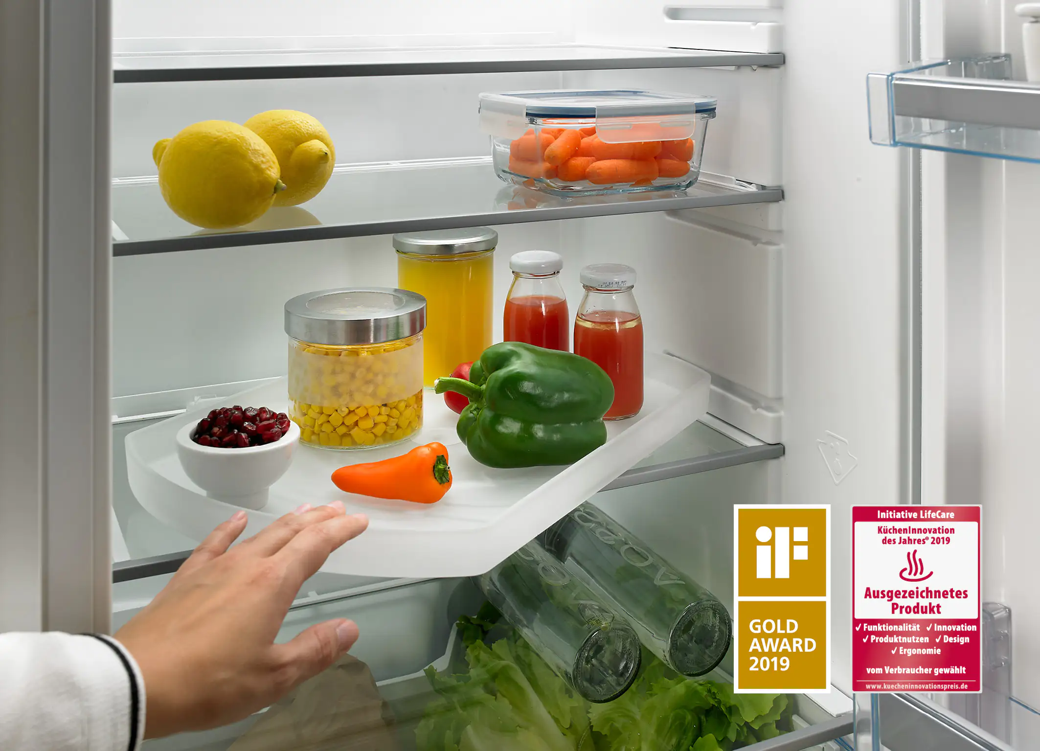 Hettich ComfortSpin Drehteller für Kühlschrank, transparent, 1 Stück