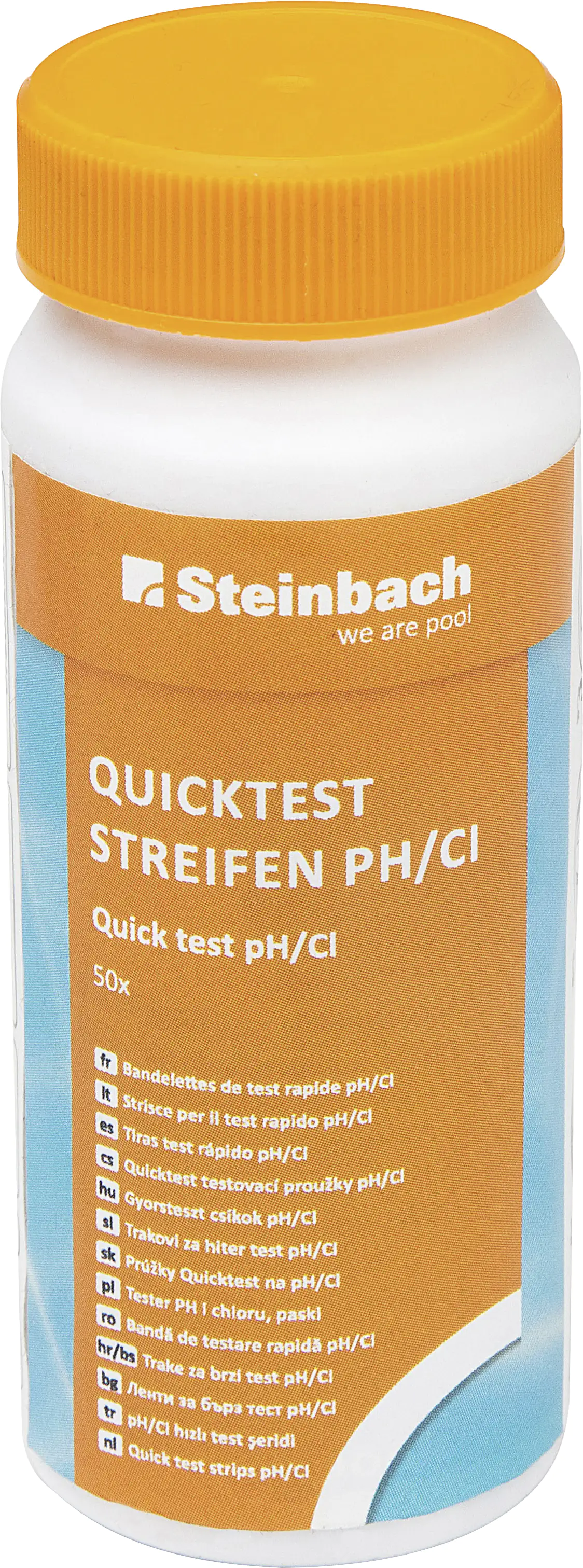 Steinbach Quicktest Streifen für pH-Wert und freies Chlor 50 Stück