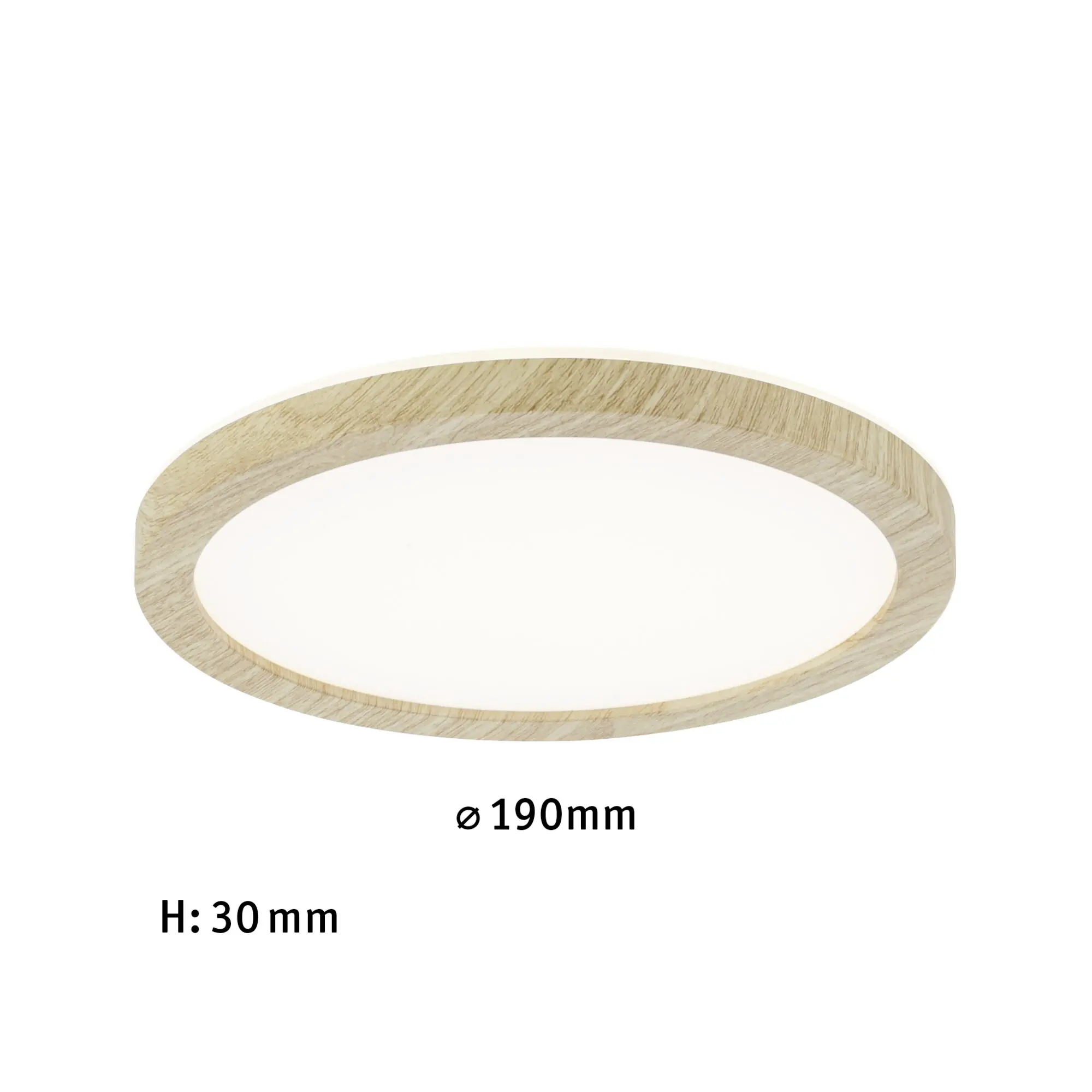Paulmann LED Deckenleuchte Atria Shine Backlight Holzoptik Ø 19cm