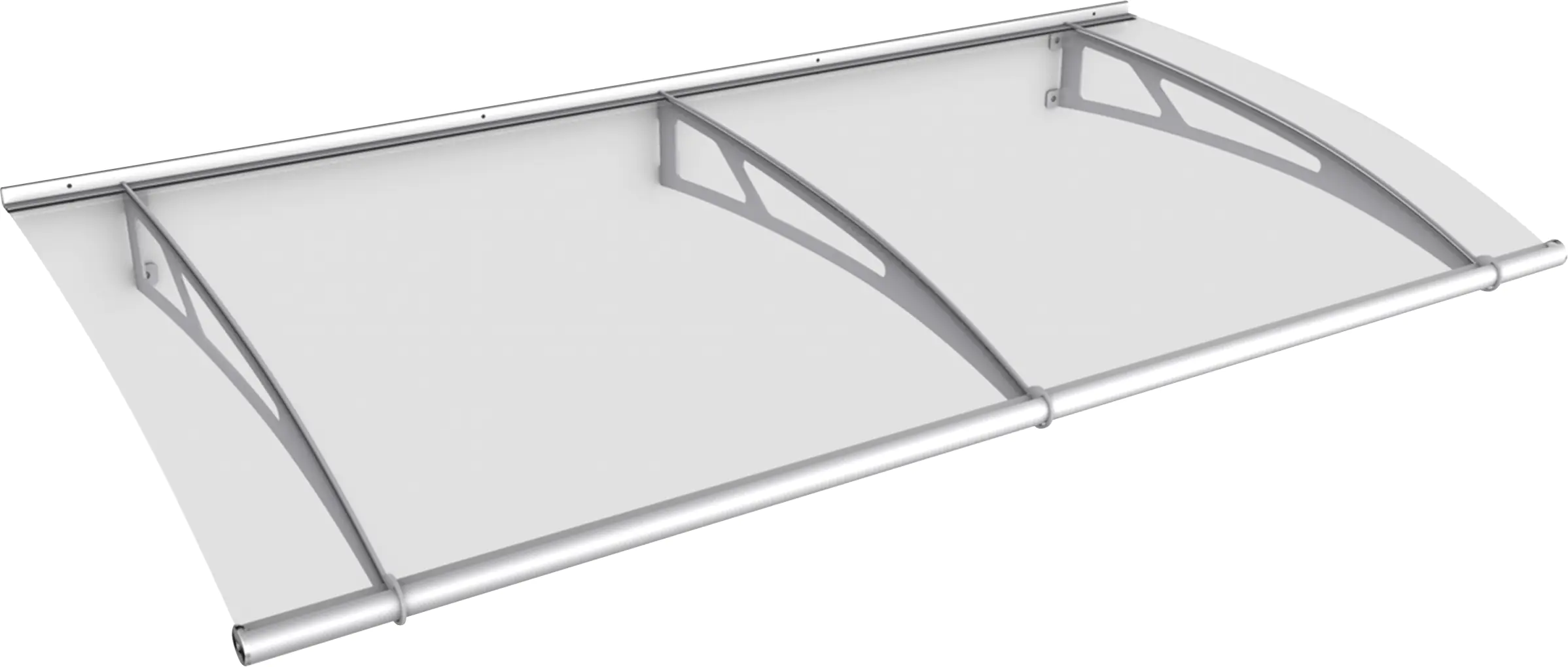 Gutta Vordach PT- L 1900 Edelstahl, Acrylglas klar
