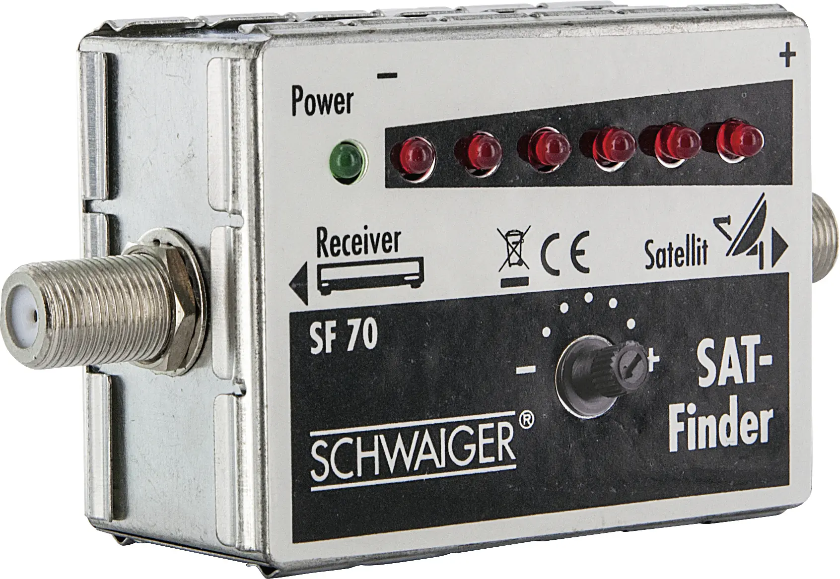 Schwaiger SAT-Finder SF70 531 6 LED Anzeige + Ton