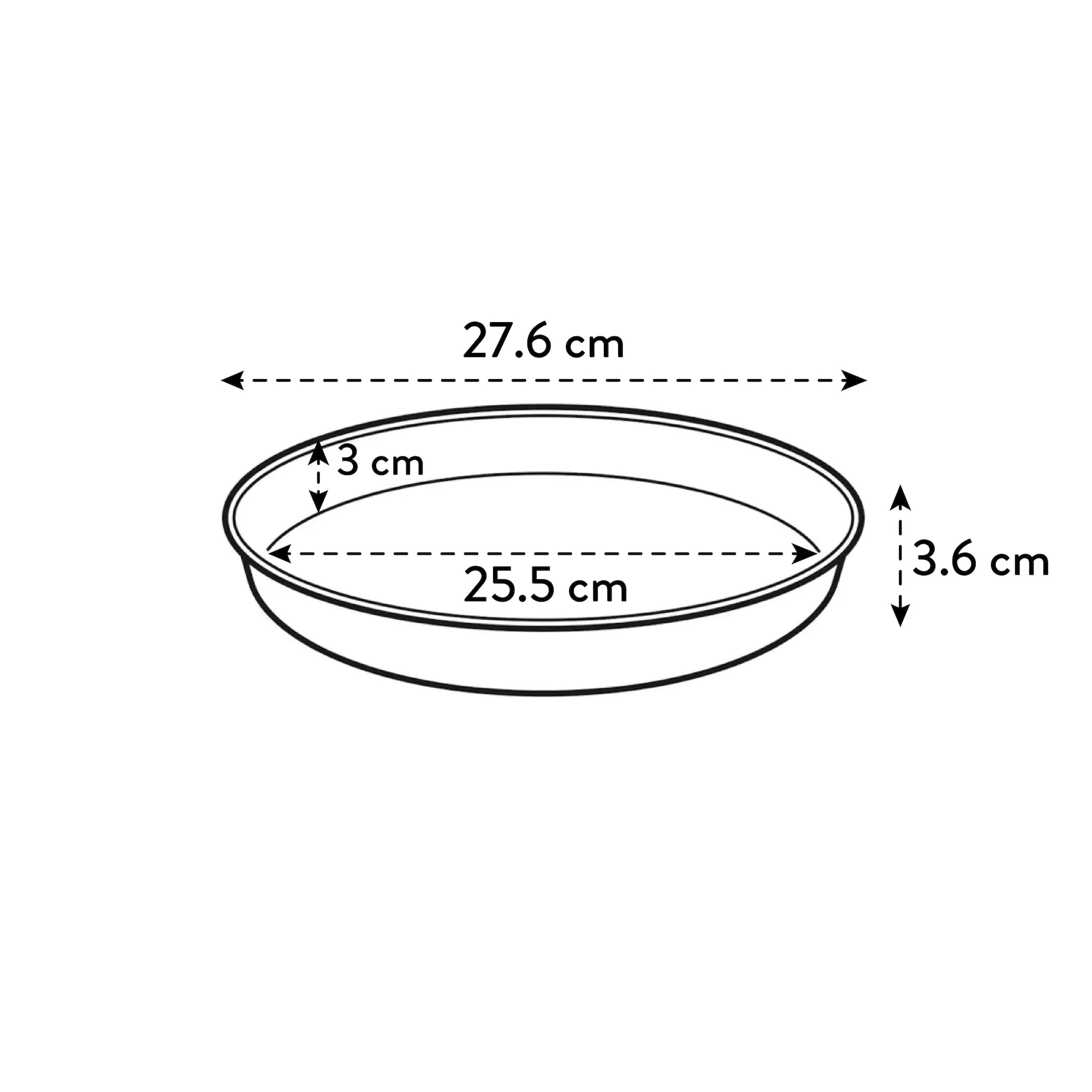 Elho Untersetzer Loft Urban Ø 28 cm terra
