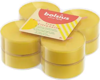 Bolsius Maxi-Lichte Citronella 8er Pack 