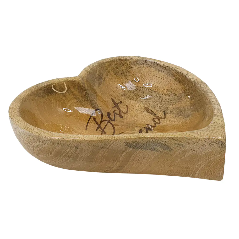 Nobby Holznapf Best Friend Herz 0,28 l, 16 x 16 cm, rutschfest