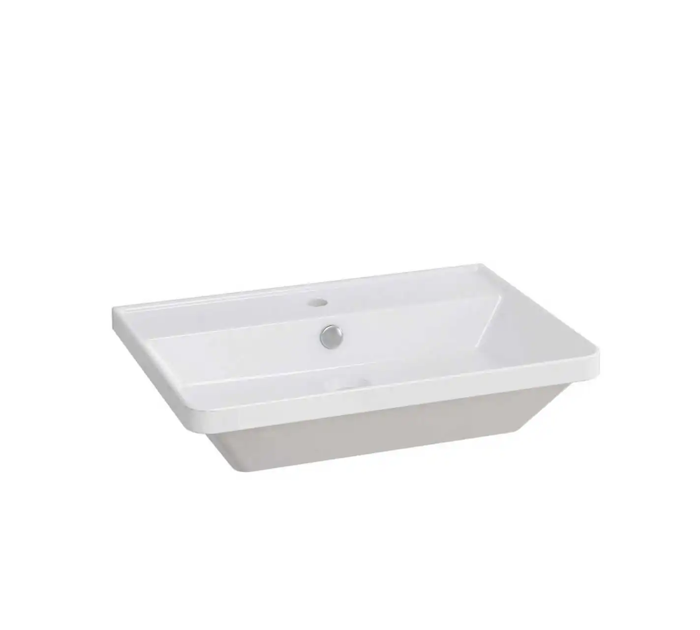 Primaster Waschbecken Keramik Kiara 60 x 43 cm weiß