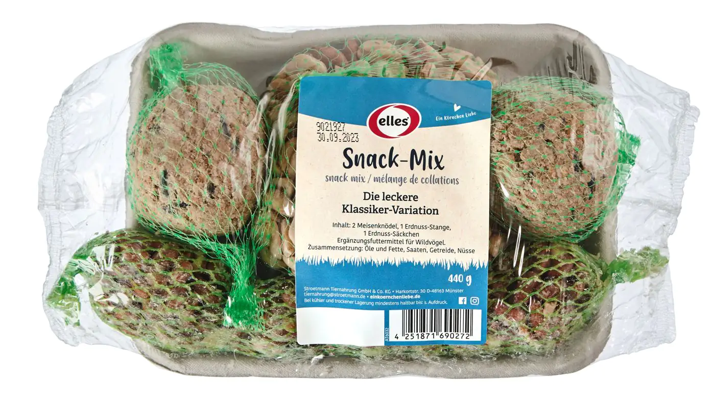 Elles Wildvogelfutter Snack-Mix 4 tlg 440 g