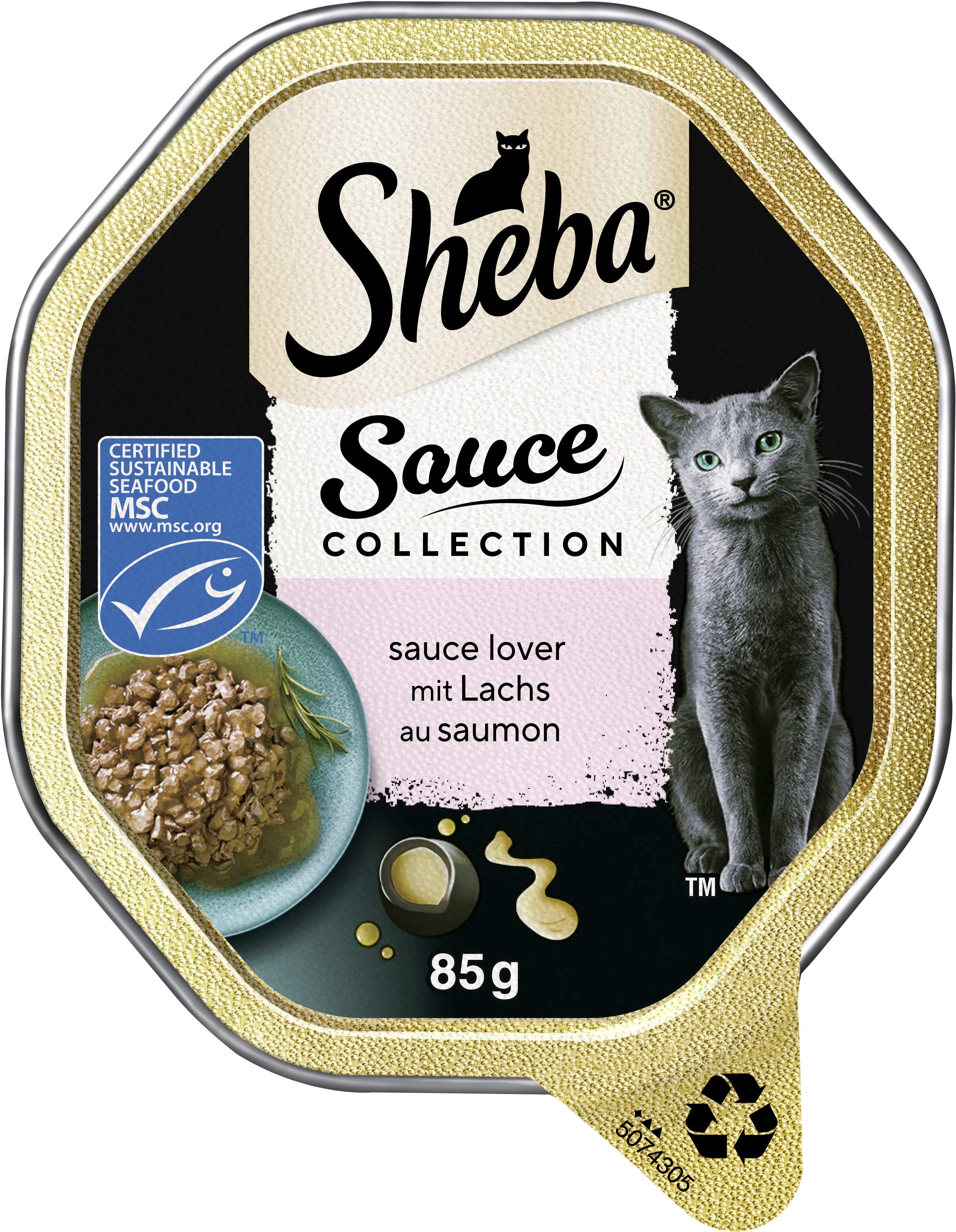 Sheba Sauce Collection Katzennassfutter Adult 85 g Sauce Lover mit Lachs