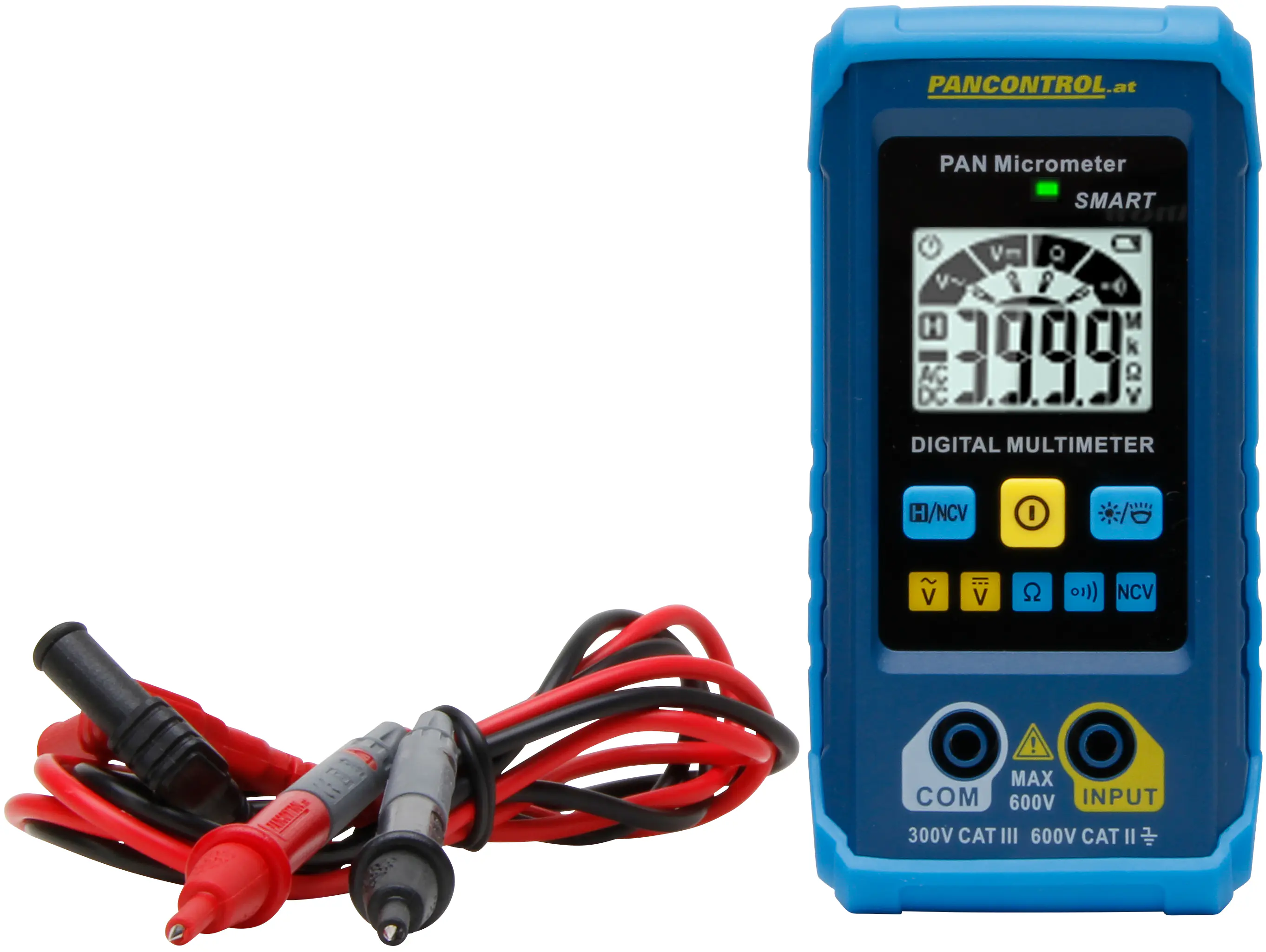 Kopp Stromprüfer Micrometer CAT III 300V, 2x 1,5V AAA, blau