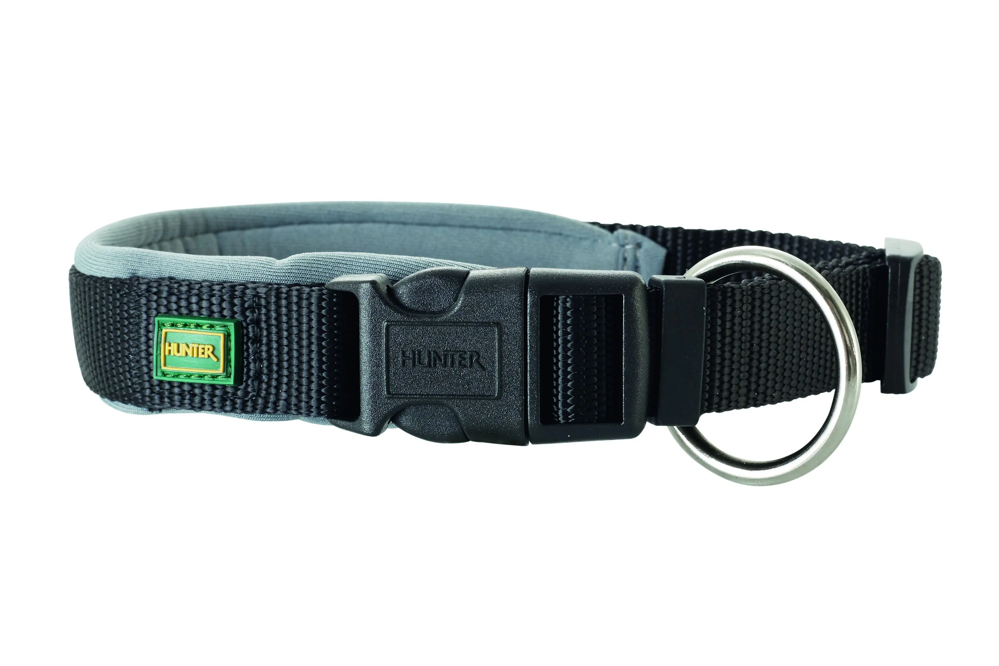 Hunter Hundehalsband Vario Plus S schwarz-grau