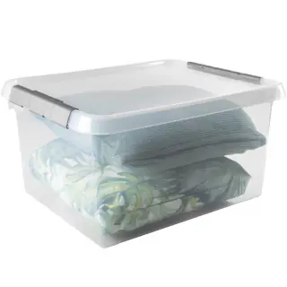 Sunware Aufbewahrungsbox Comfort-Line mit Deckel 50 x 40 cm 36 L transparent 3er Set