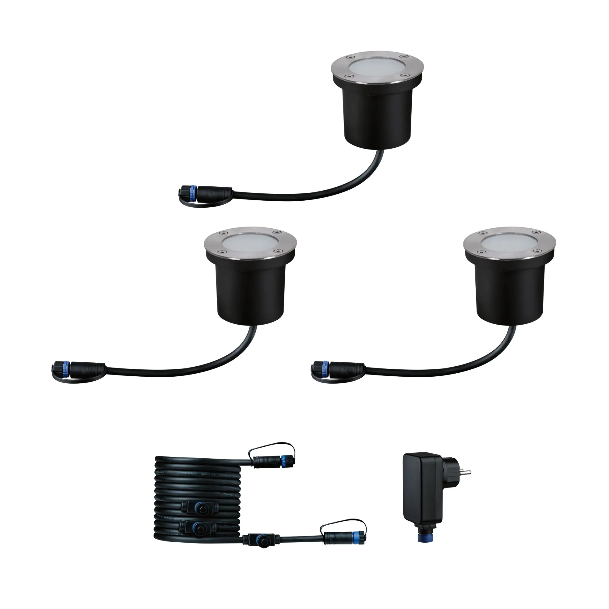 Paulmann Plug & Shine LED Bodeneinbauleuchte Floor insect-friendly 3er-Set