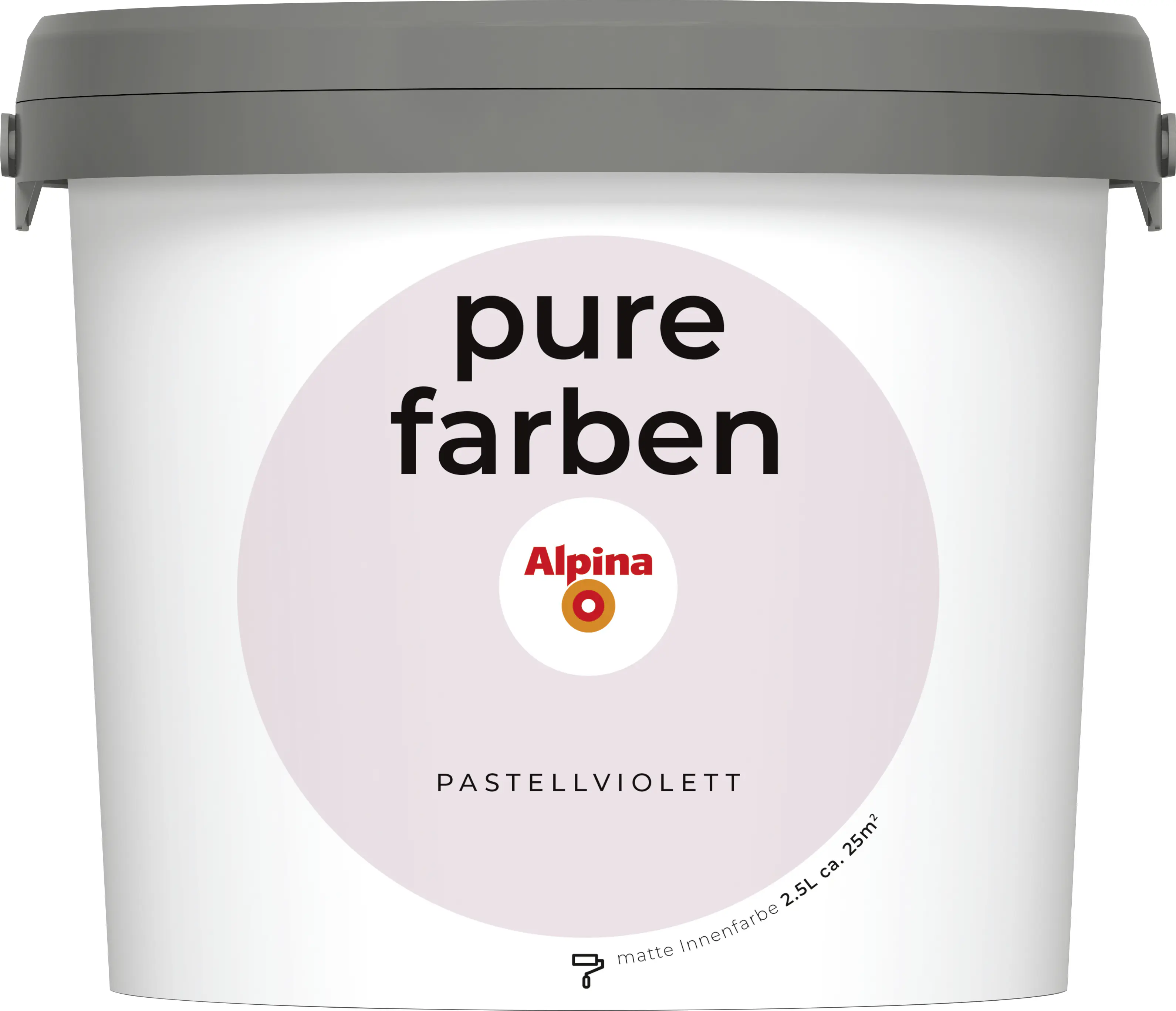 Alpina Pure Farben Wandfarbe pastellviolett 2,5 L