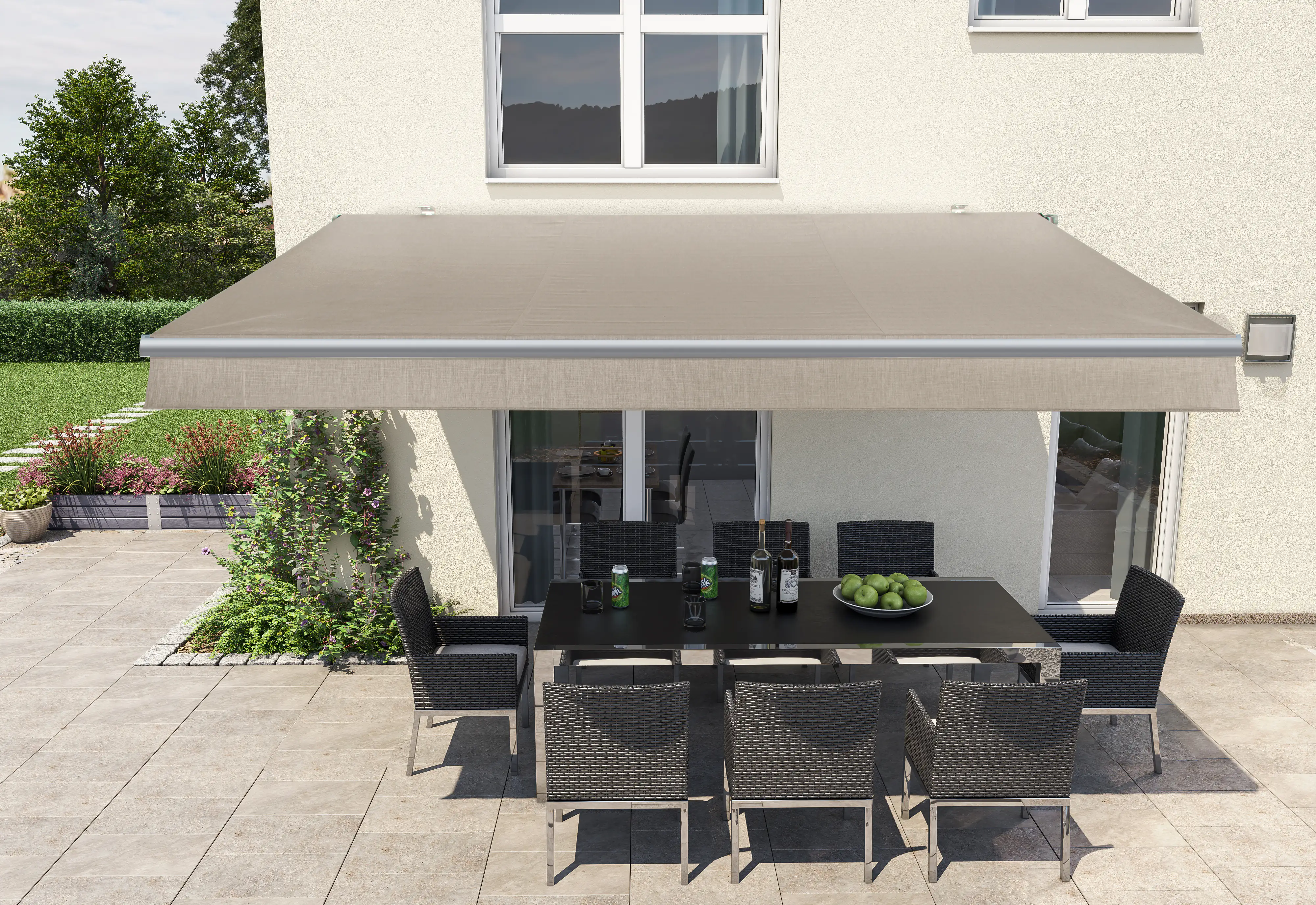 Gelenkarm-Markise Berlin beige Breite 300 cm Ausfall 200 cm