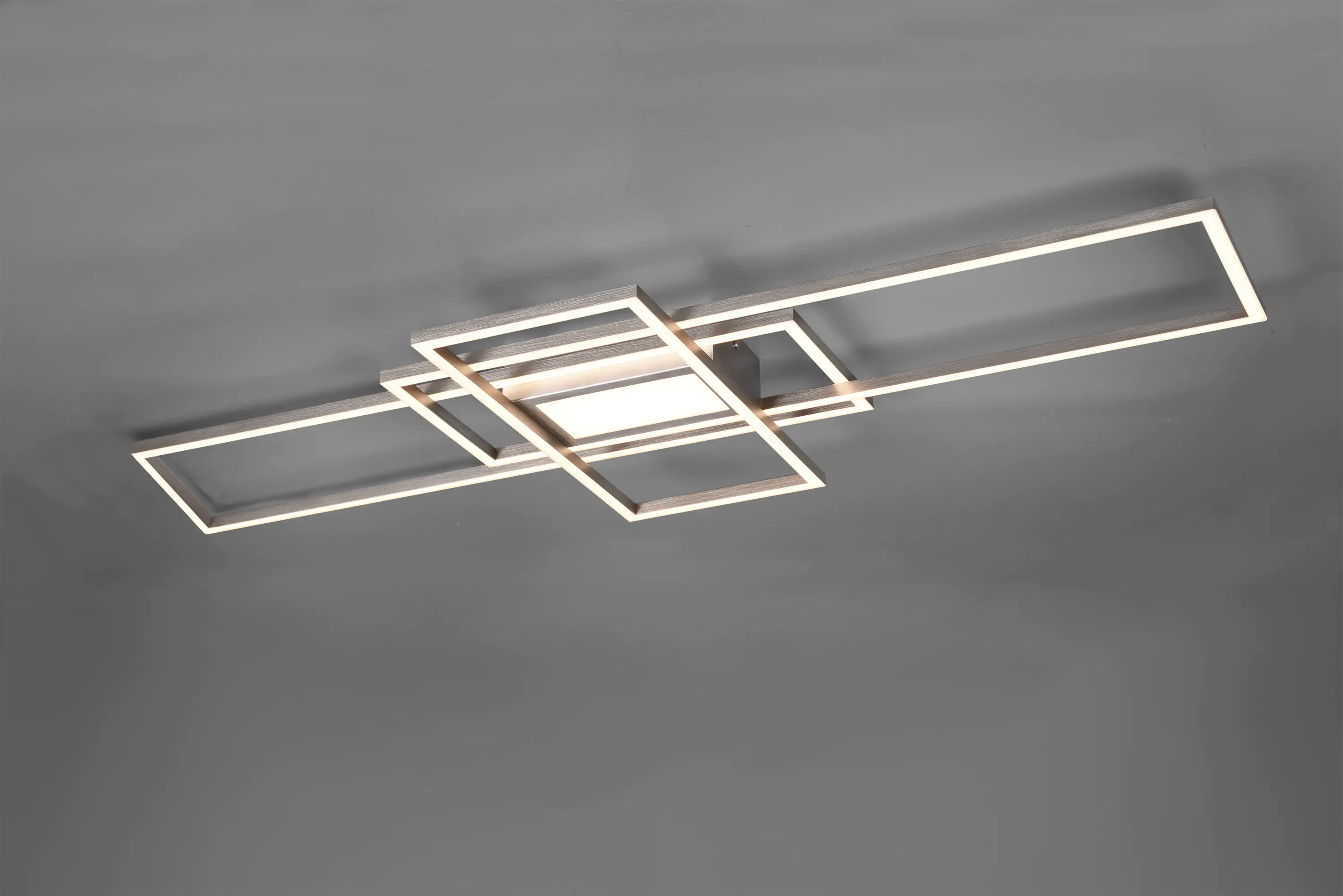 Trio LED Deckenleuchte IRVINE nickel matt